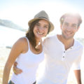 Couple having fun at the beach