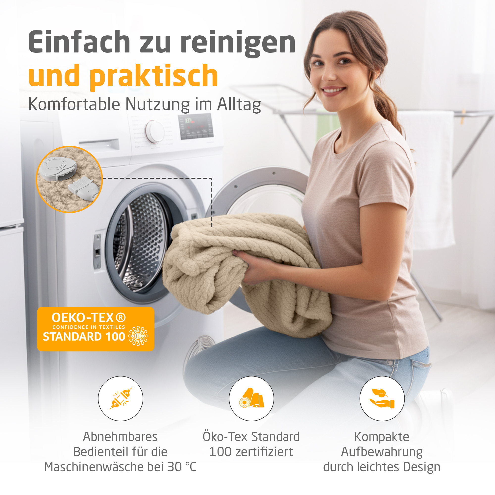 HB 419 | Kuschelheizdecke | sandcreme