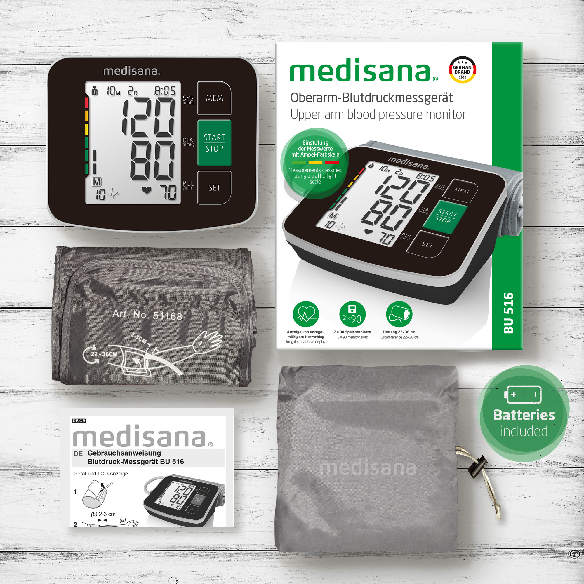 BU 516 | Upper arm blood pressure monitor