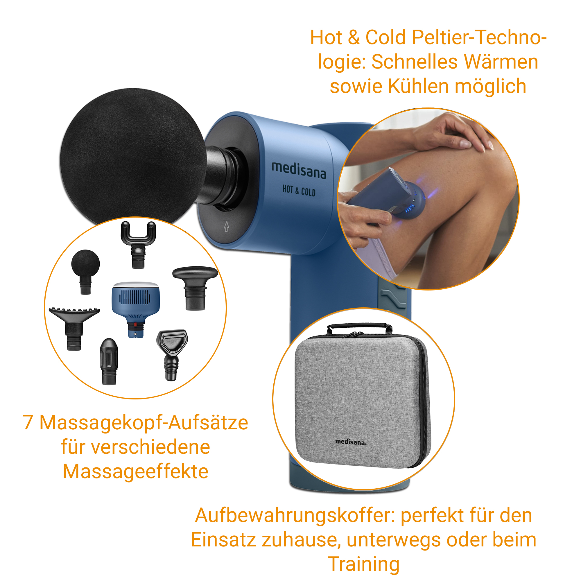MG 600 | Massage Gun mit Hot & Cold Funktion