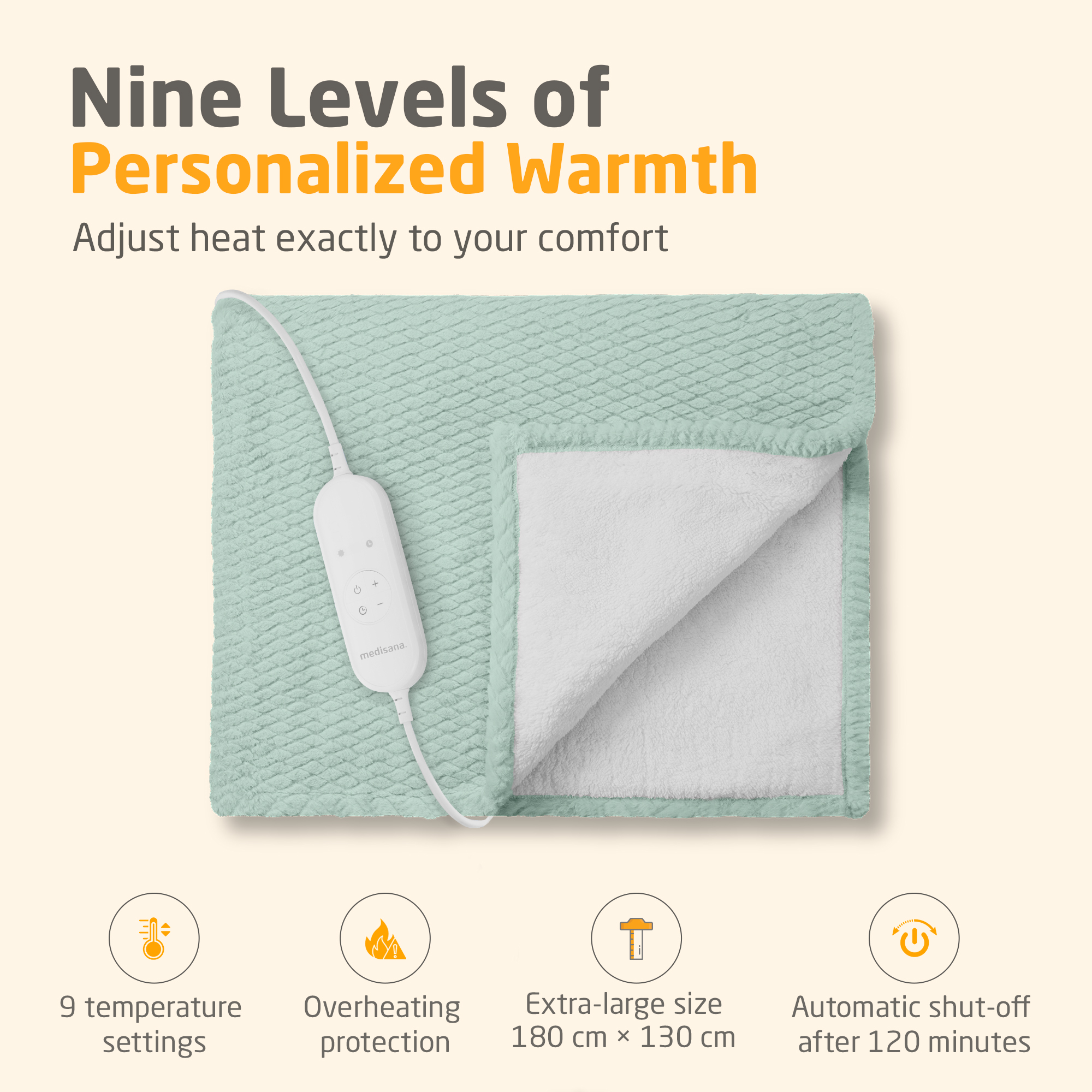HB 417 | Cozy Heated Blanket | Sage Green