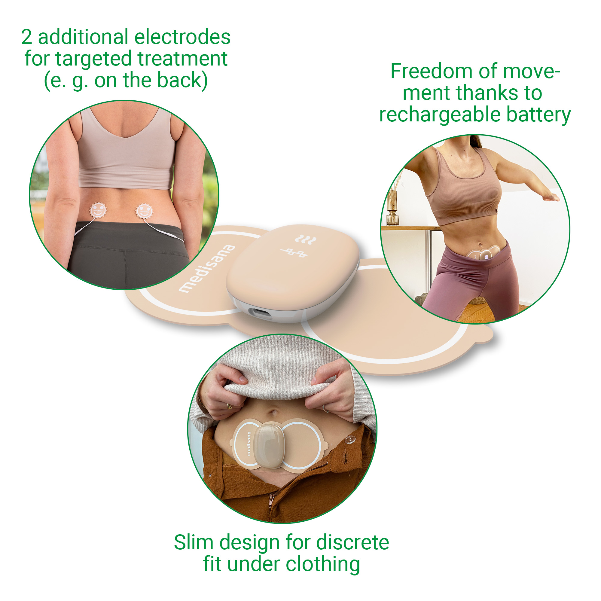 TT 250 | Menstrual Pain Pad with TENS & Heat