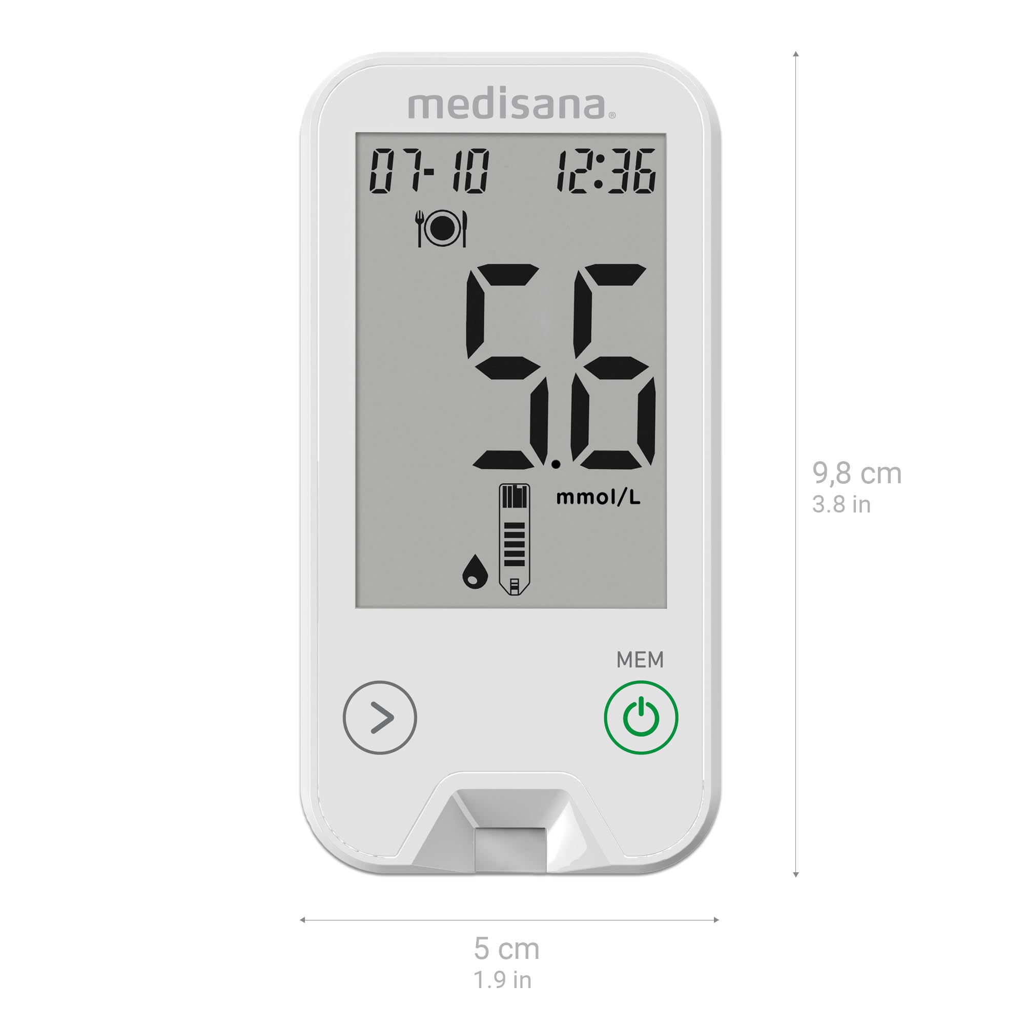 MediTouch 2 mmol/L | Blood glucose meter