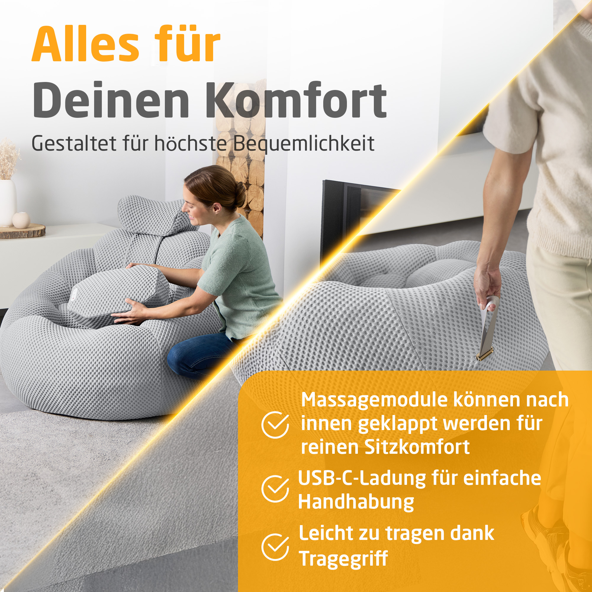 RS 100 | Bubble sofa - hellgrau