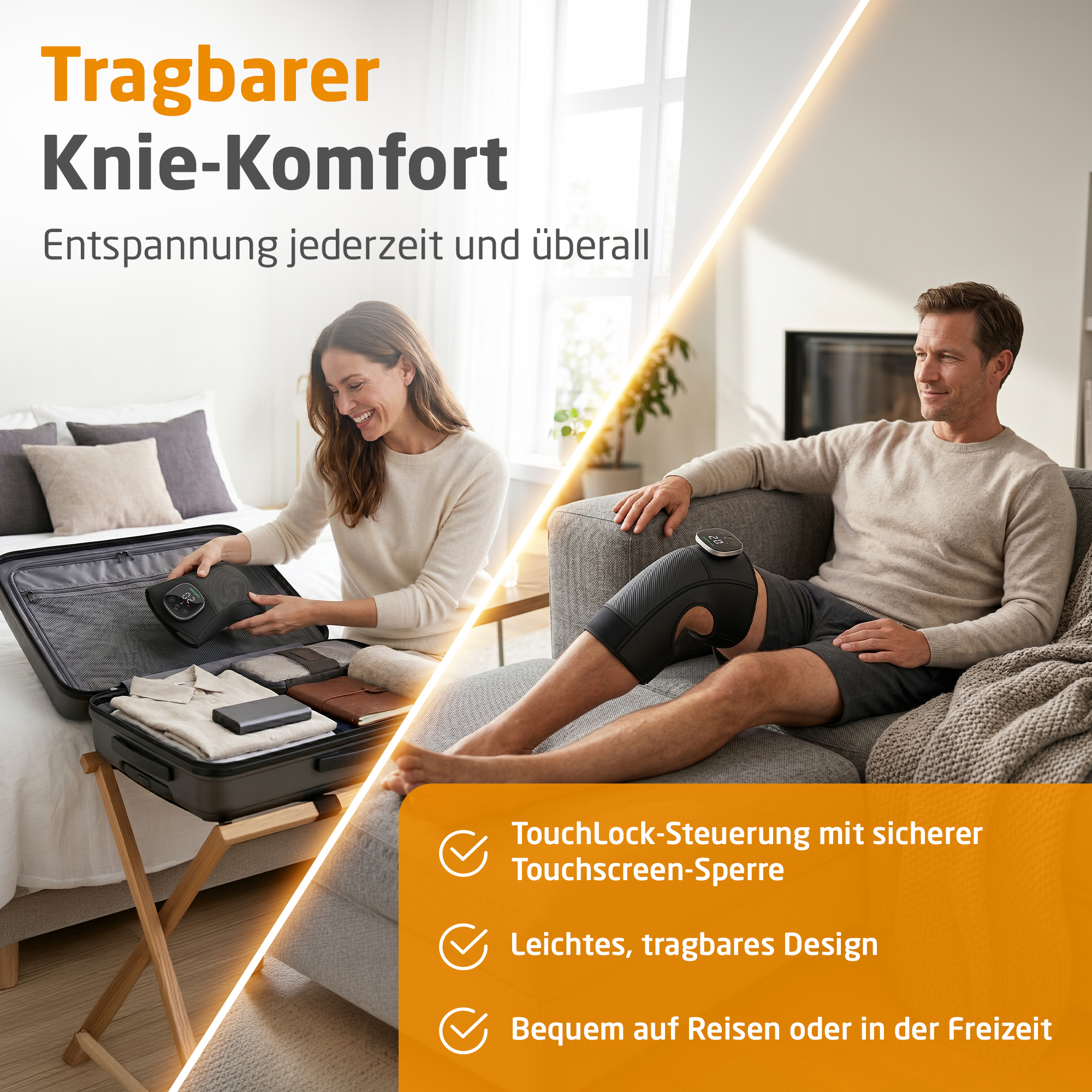 Kabelloses Vibrations-Kniemassagegerät | KM 100