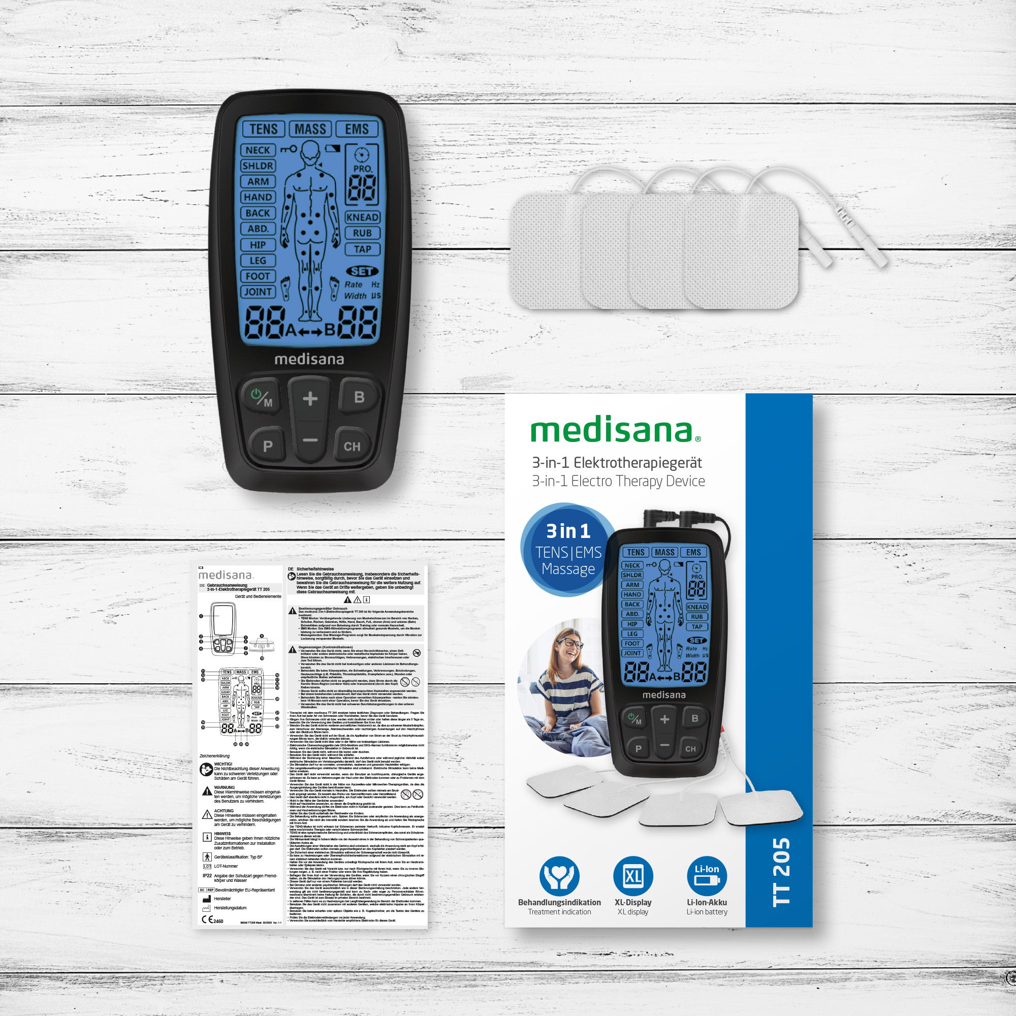 TT 205 | 3-in-1 Electrotherapy Device