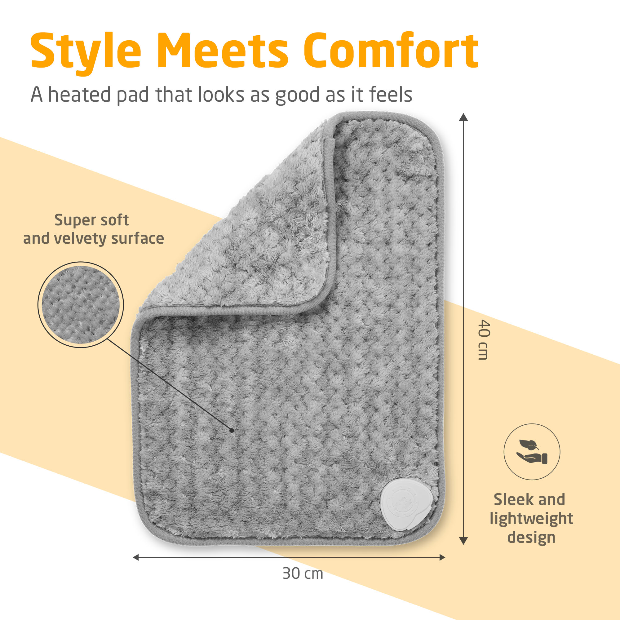 HP 516 | heating pad | light gray