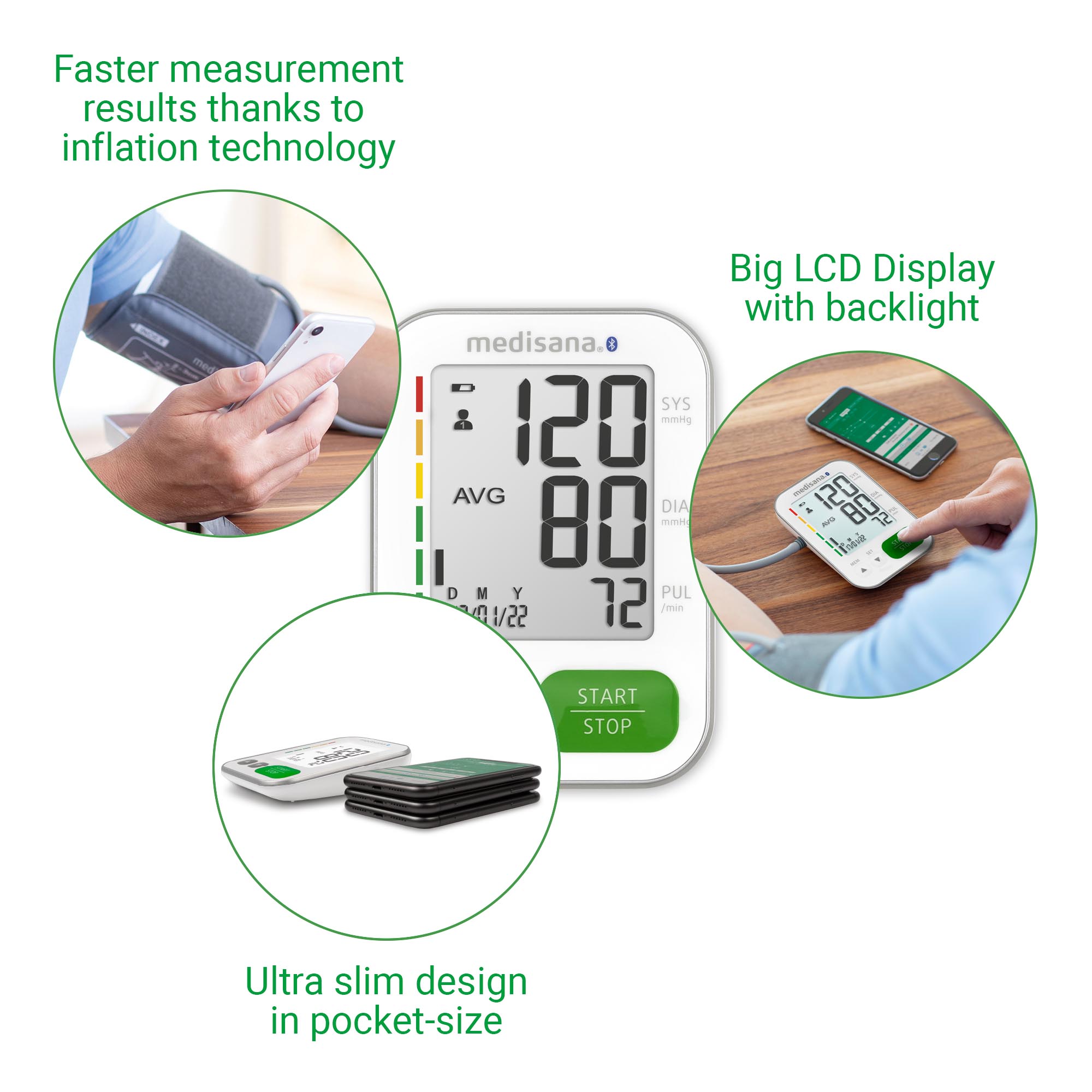 PhasedOut - medisana BU 570 Connect Oberarm-Blutdruckmessgerät Weiß