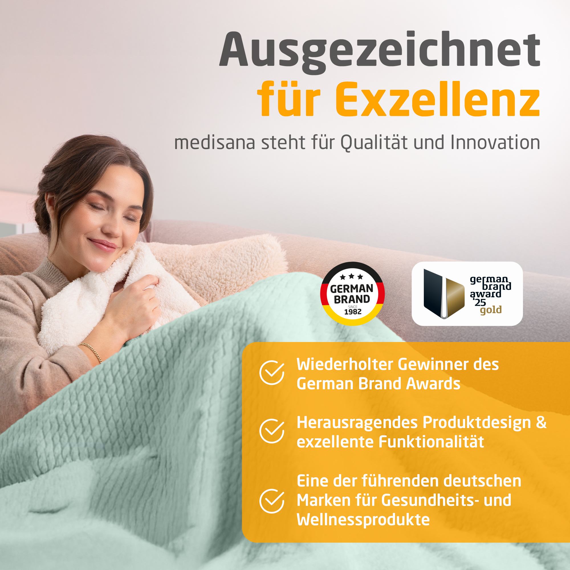 HB 417 | Kuschelheizdecke | salbeigrün