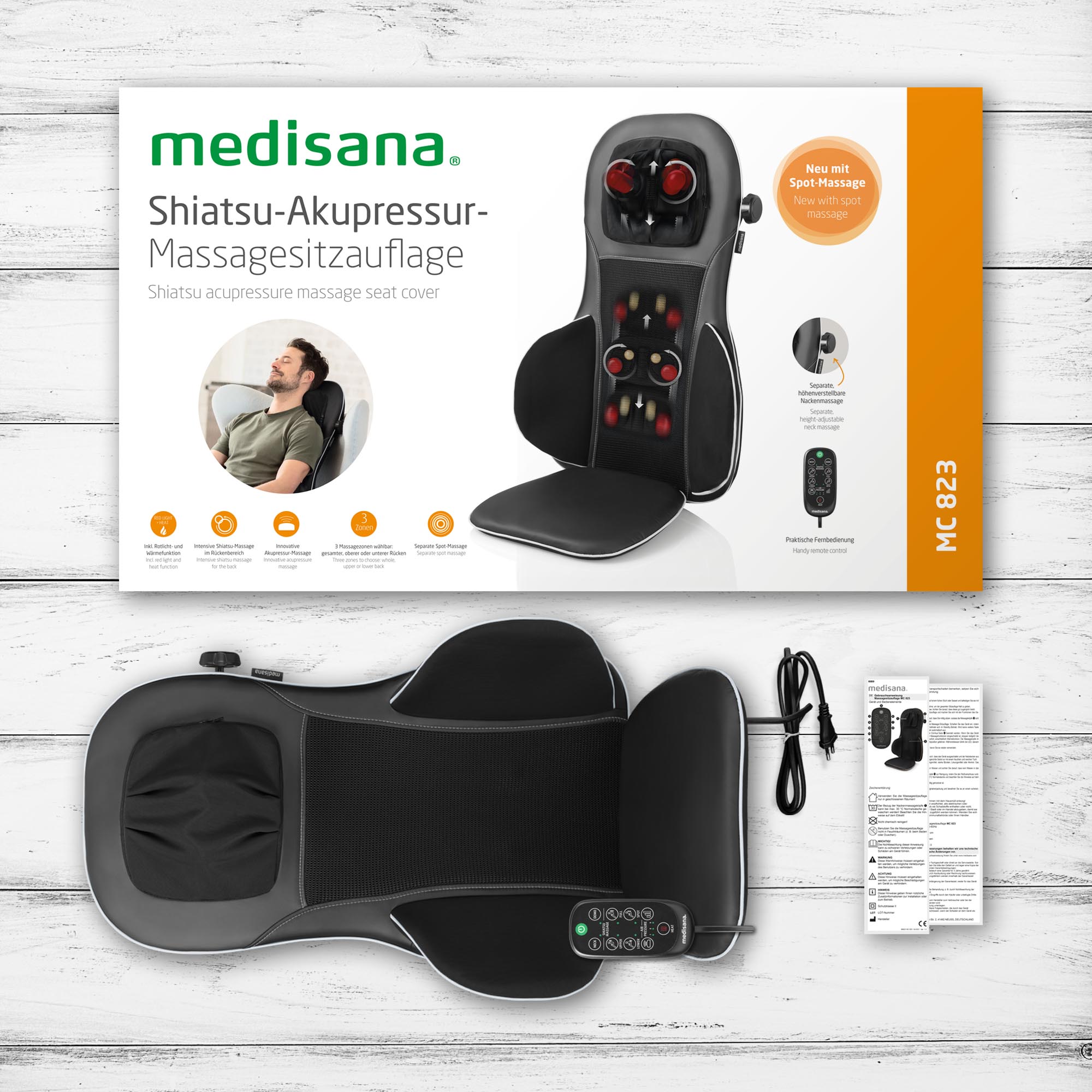 MC 823 | Shiatsu Acupressure Massage Seat Pad