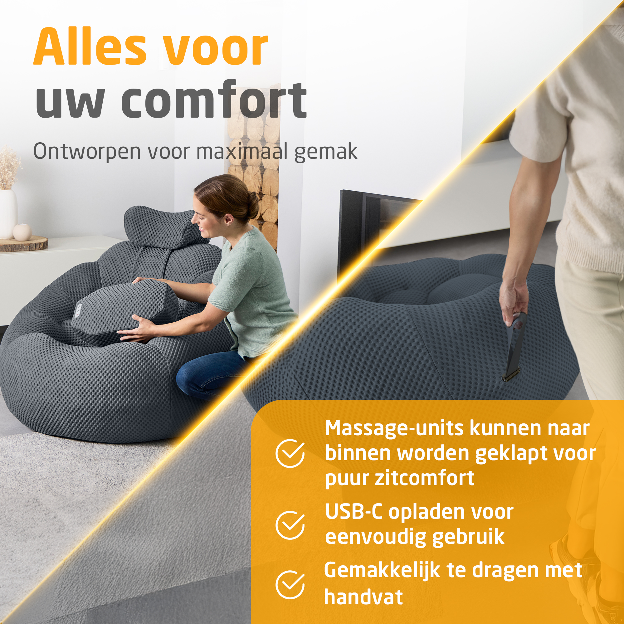 medisana RS 150 Bubble sofa - dark grey