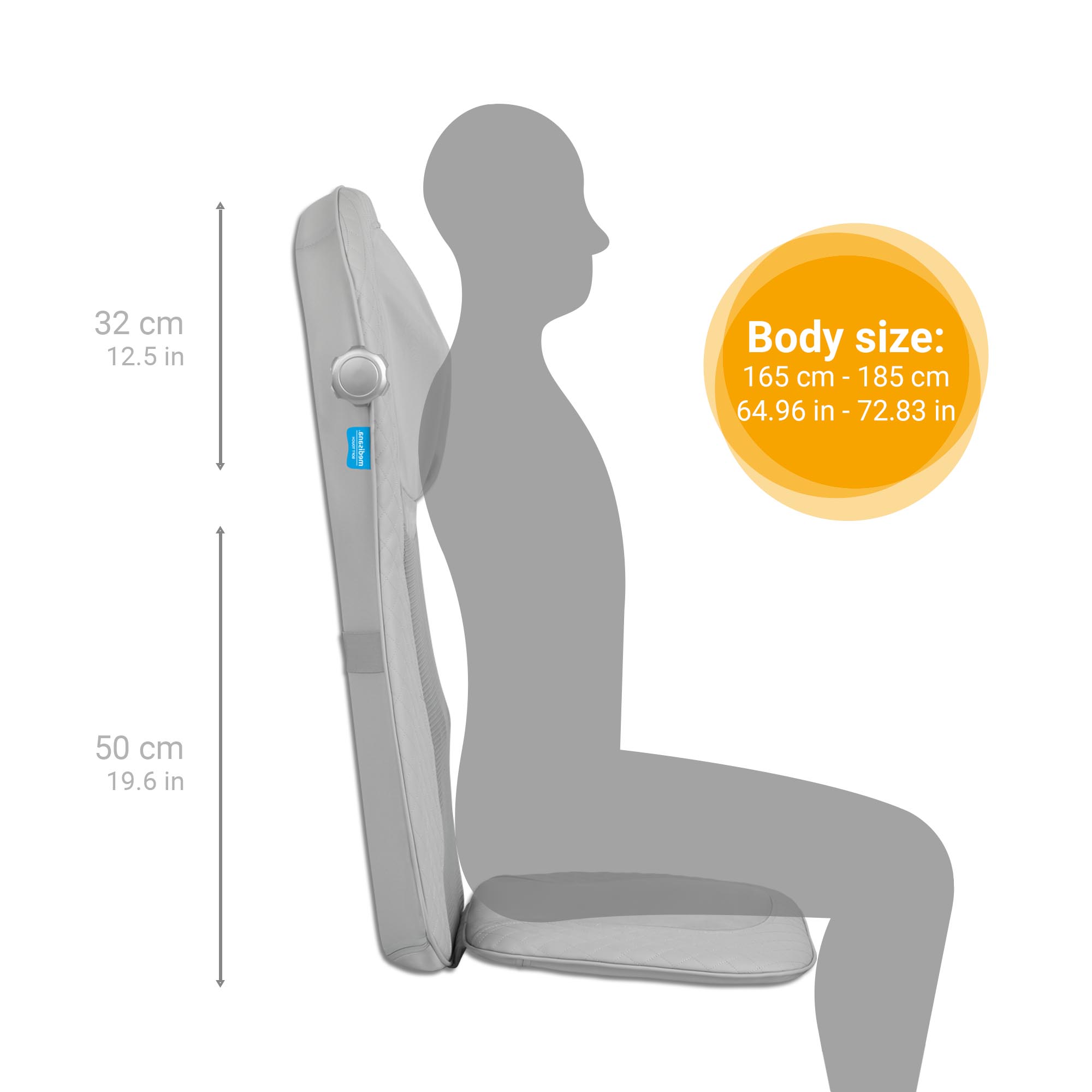 MCG 810 | Gel Shiatsu Massage Seat Cushion