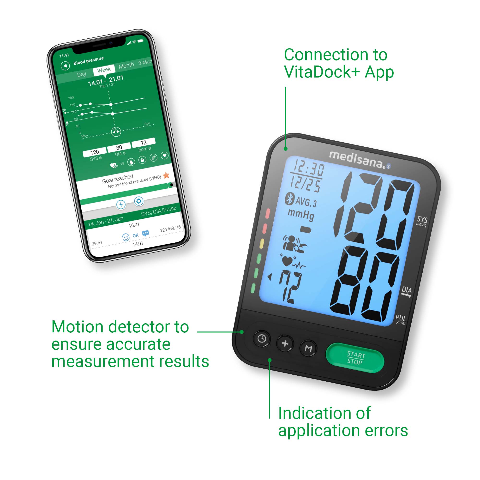 medisana BU 580 connect upper arm blood pressure monitor