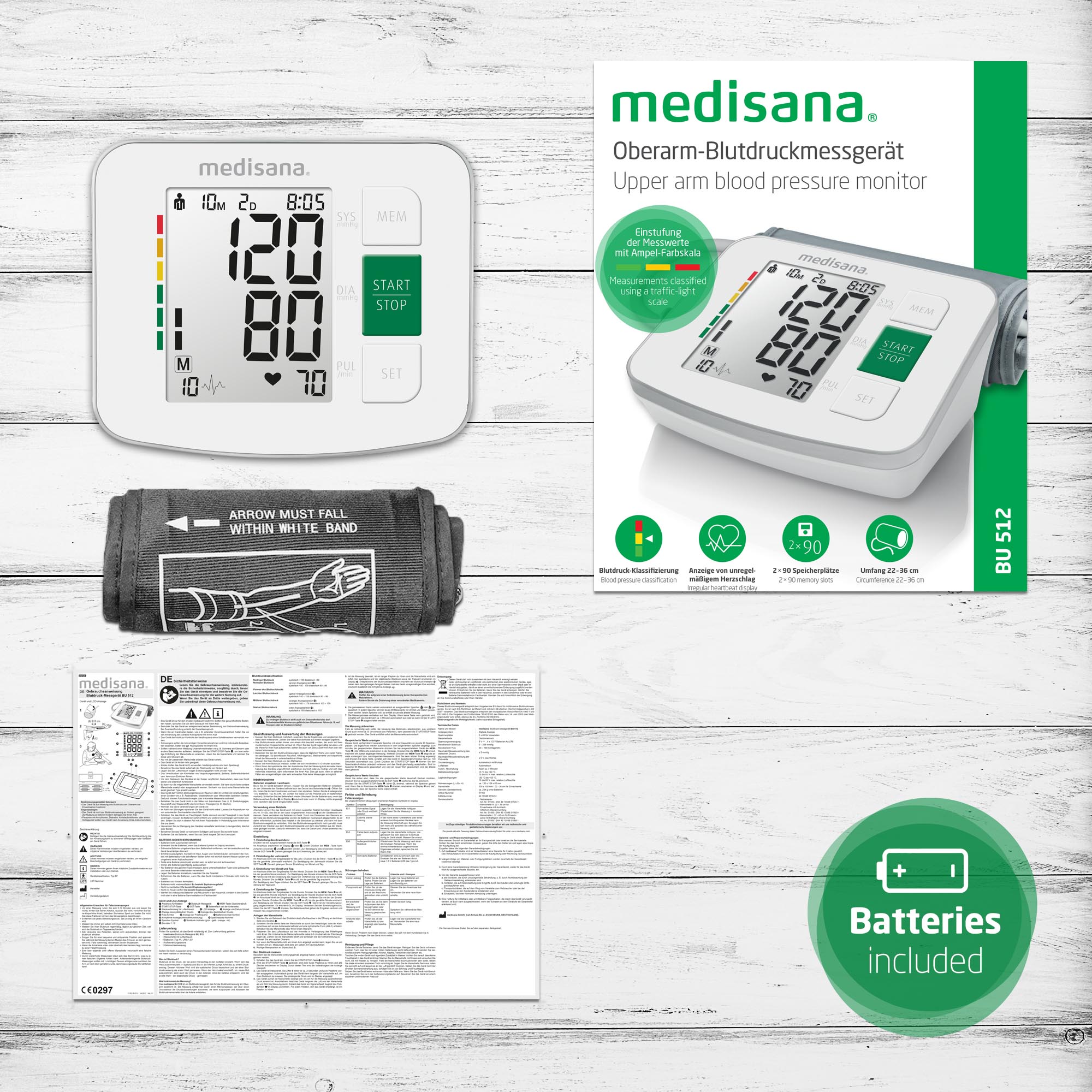 BU 512 | Upper-arm blood pressure monitor
