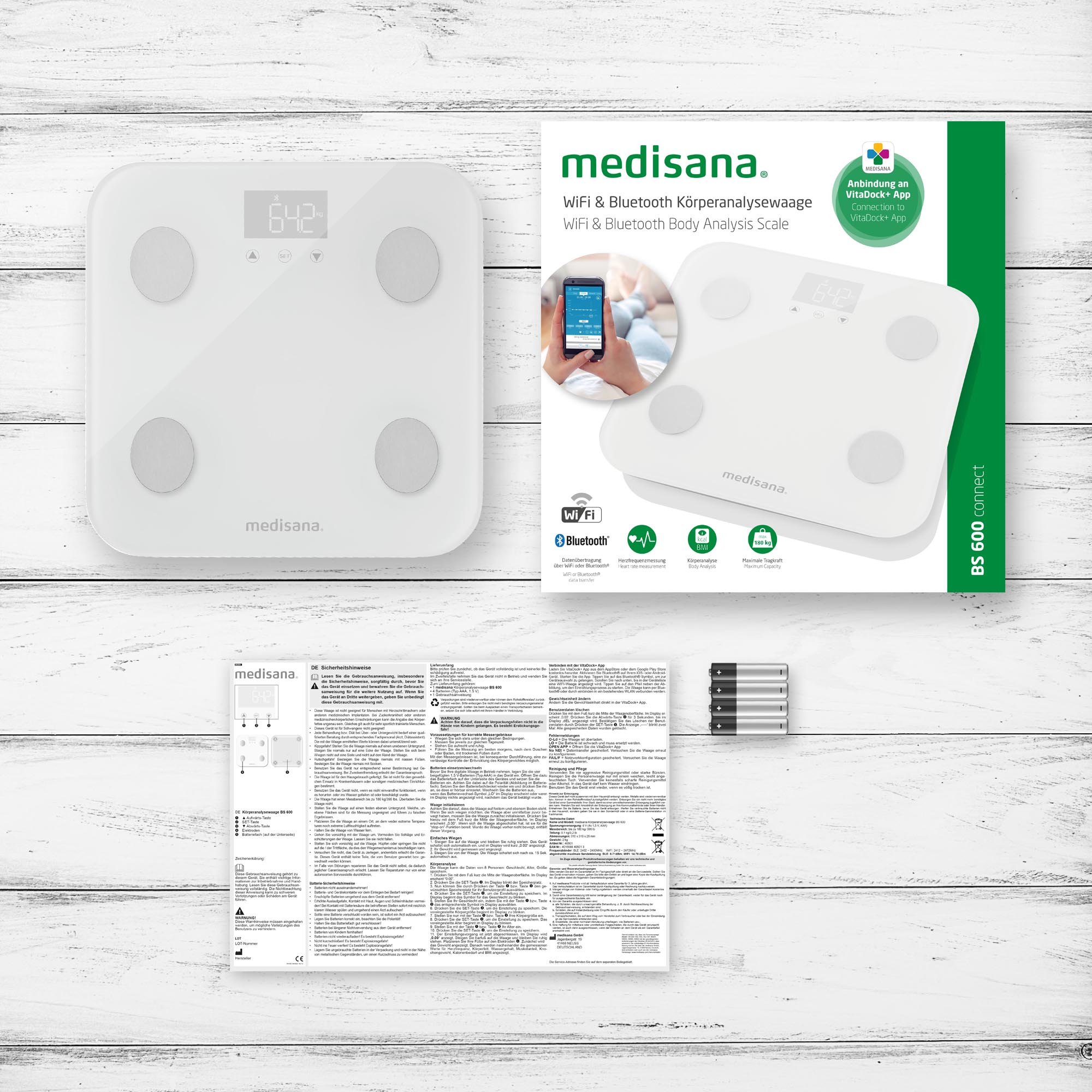medisana BS 600 Body analyser scale Wifi
