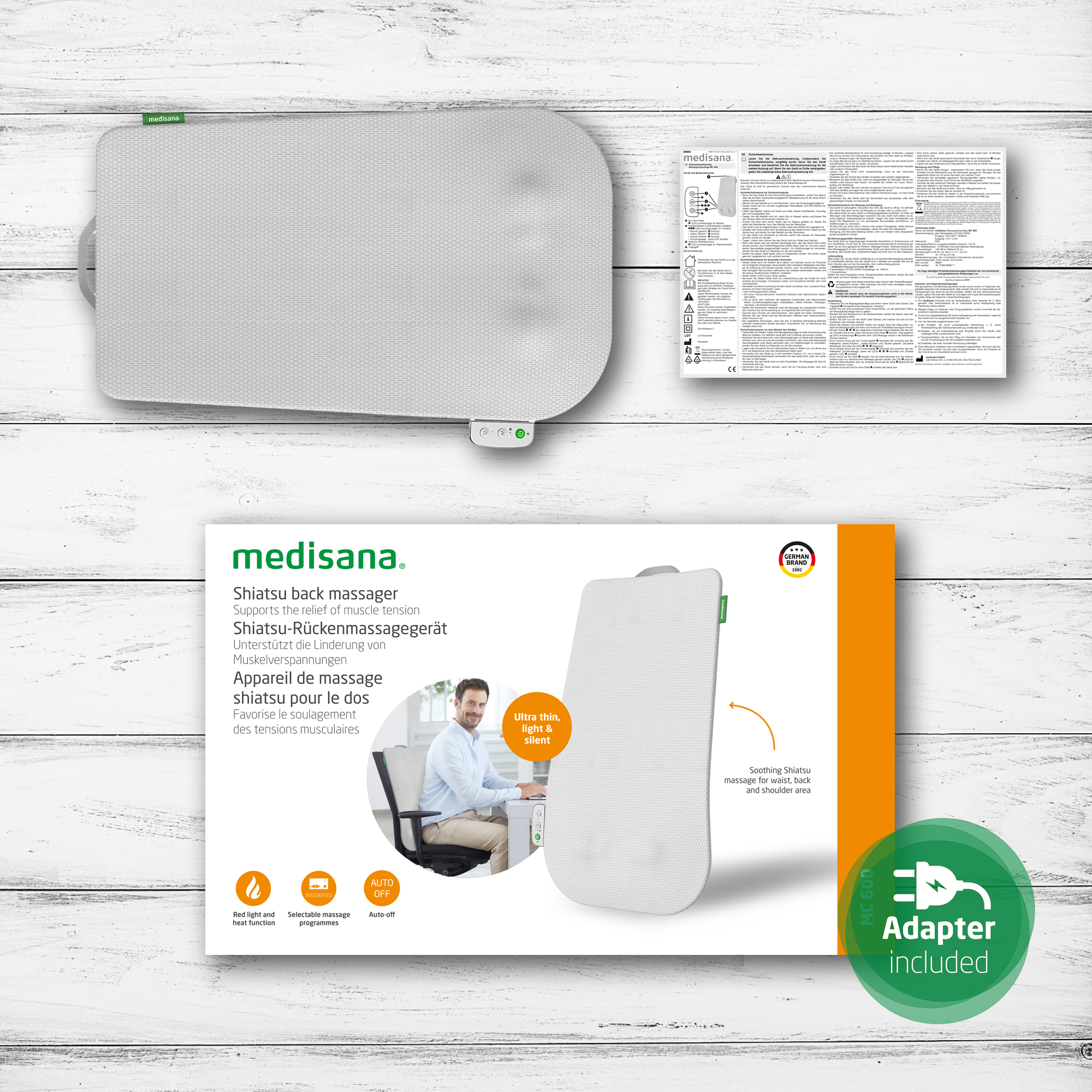MC 600 | Shiatsu-Rückenmassagegerät