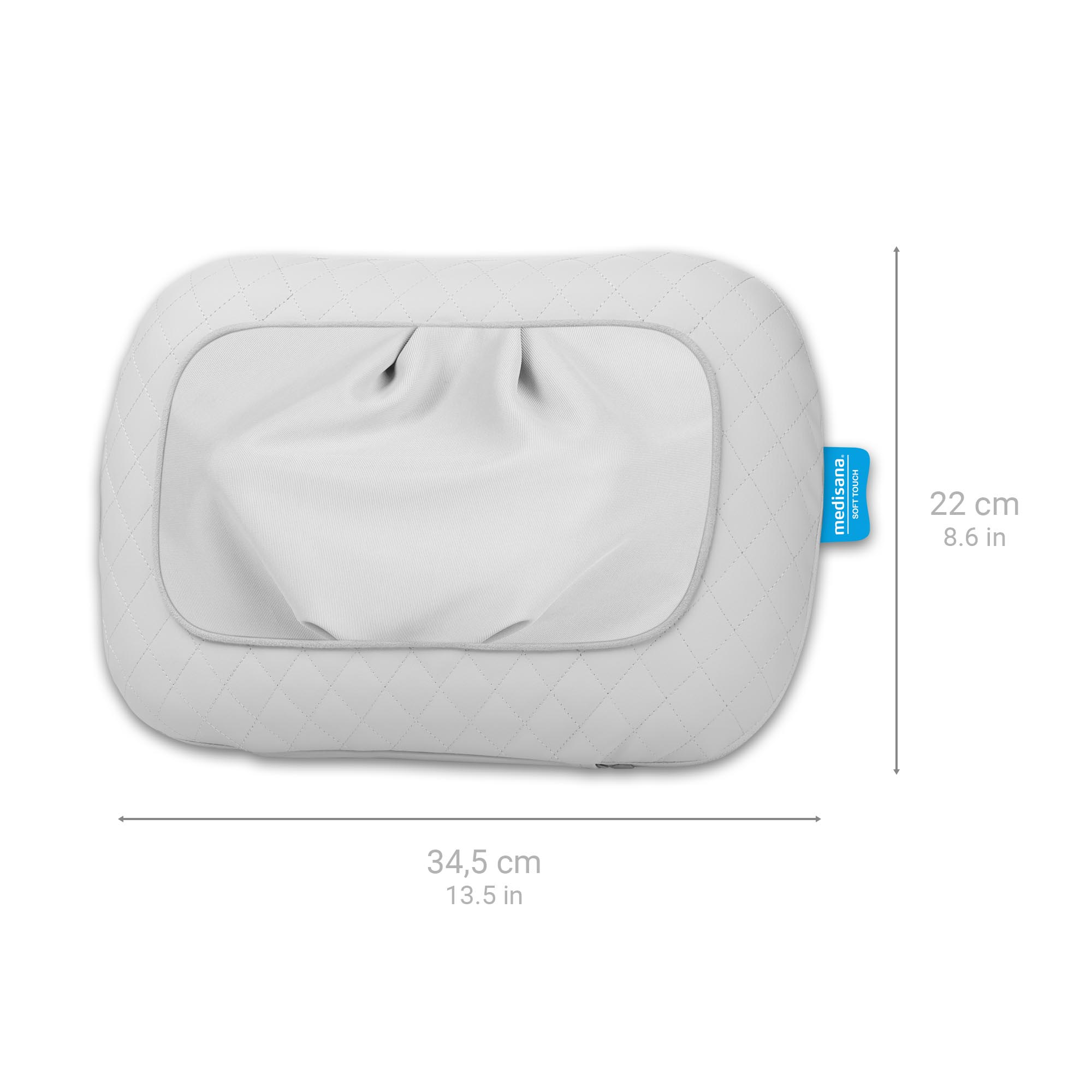 MCG 800 grey | Gel Shiatsu massage pillow