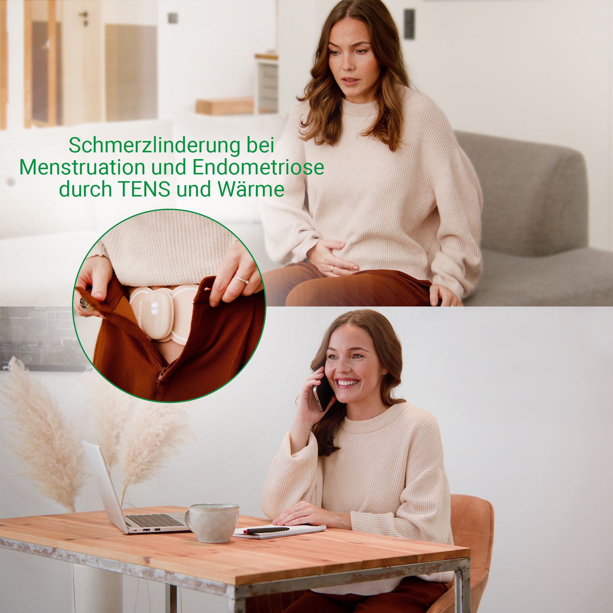 TT 250 | Menstruationsschmerz-Pad mit TENS & Wärme