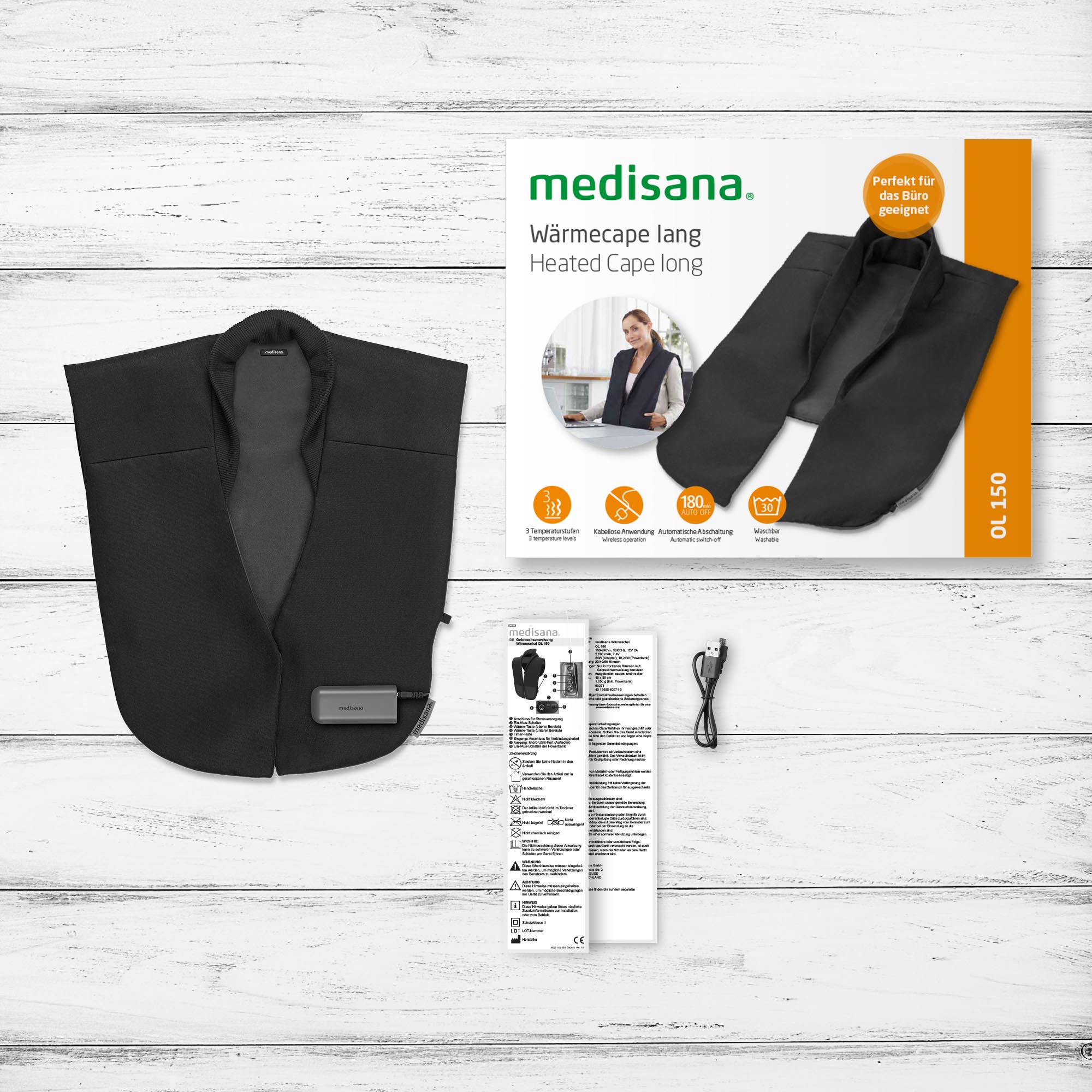 medisana OL 150 warming cape - long version