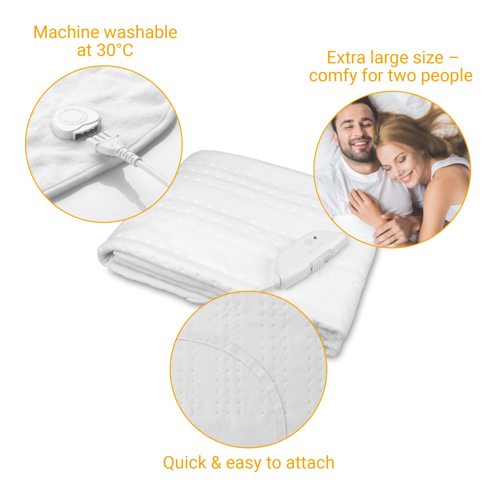 HU 676 | King-size heated underblanket