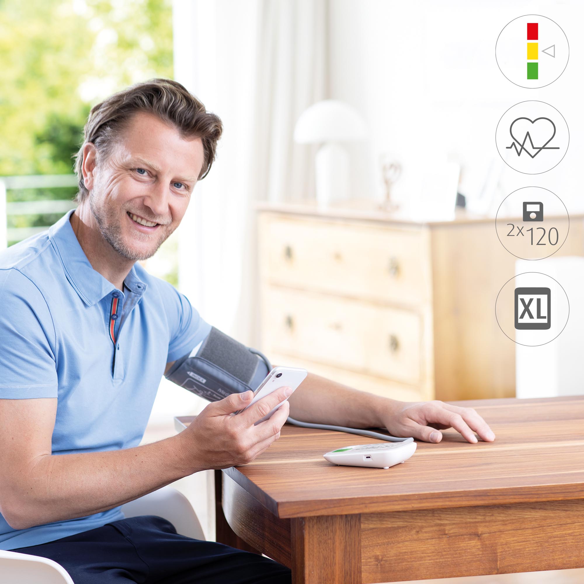 PhasedOut - medisana BU 570 Connect Oberarm-Blutdruckmessgerät Weiß