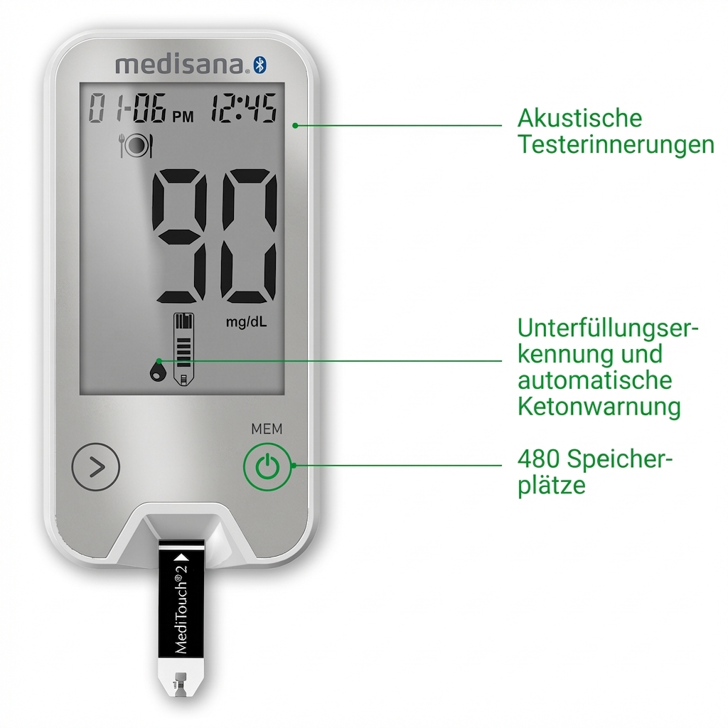 MediTouch 2 connect dual | Blutzuckermessgerät