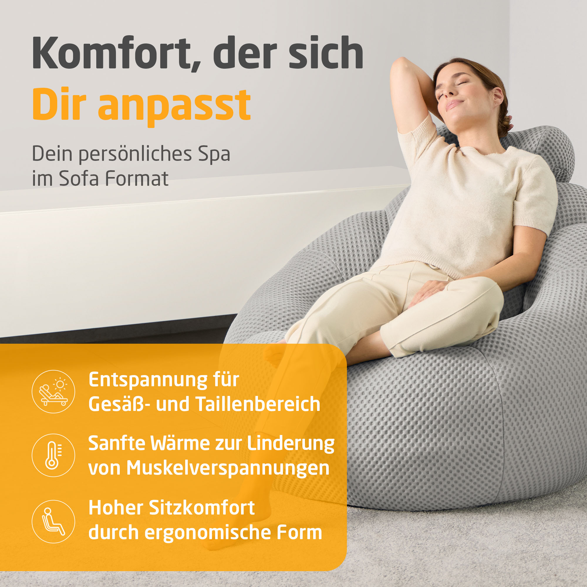 RS 100 | Bubble sofa - hellgrau