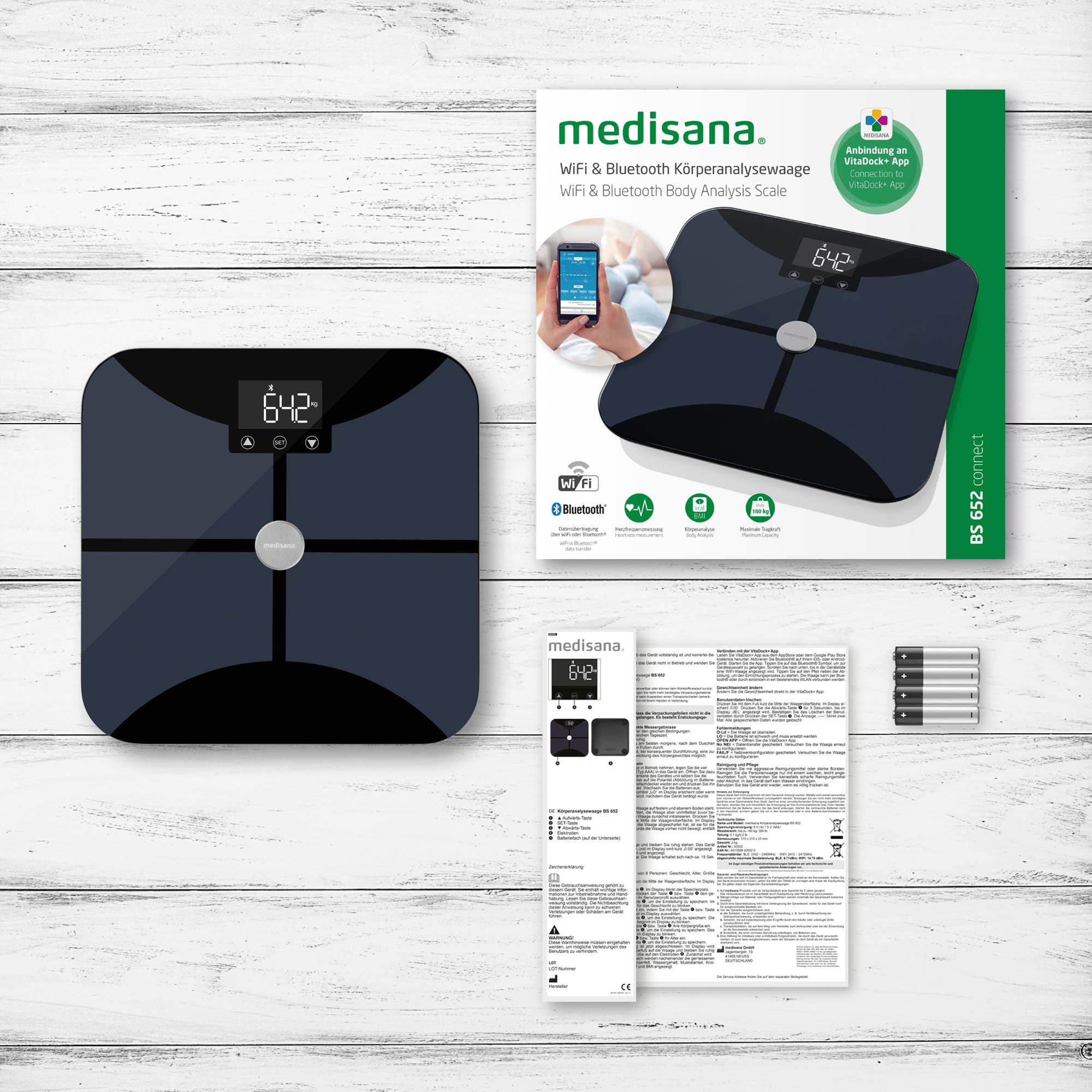 PhasedOut - medisana BS 652 Körperanalysewaage Wifi