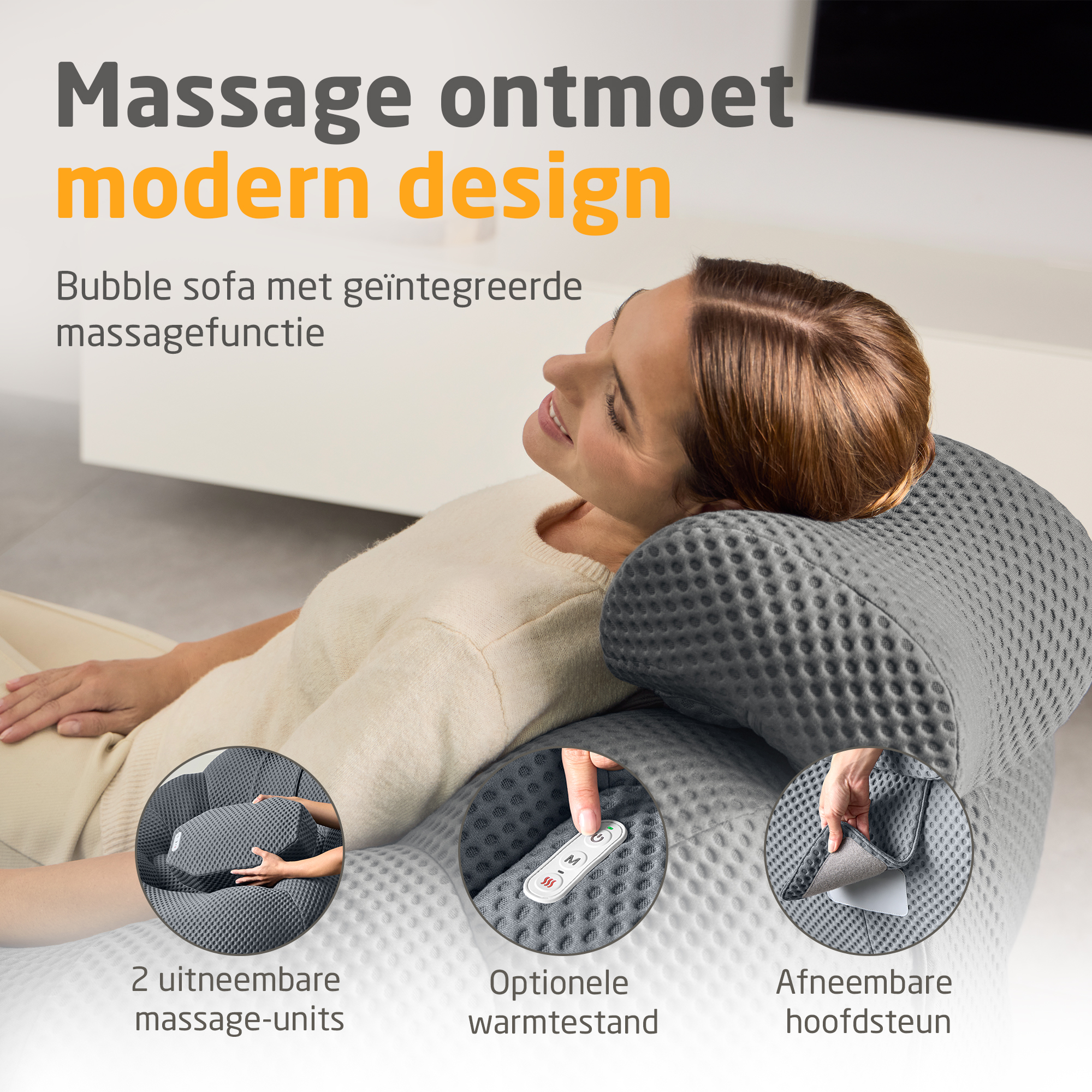 medisana RS 150 Bubble sofa - dark grey