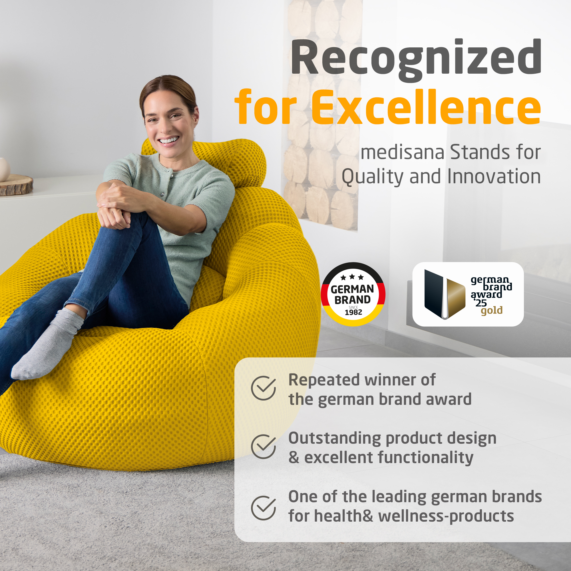 medisana RS 200 Bubble sofa - orange