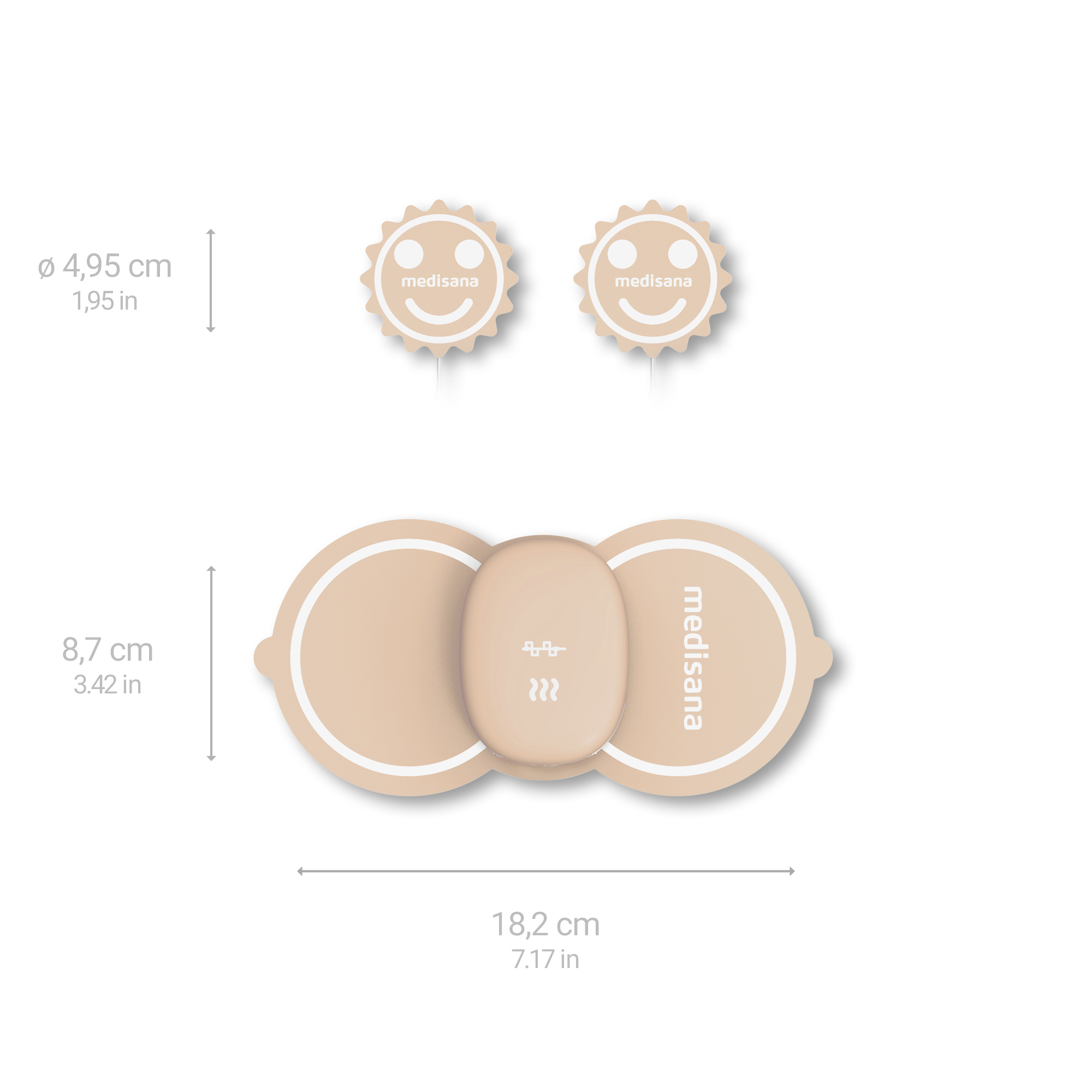 TT 250 | Menstruationsschmerz-Pad mit TENS & Wärme