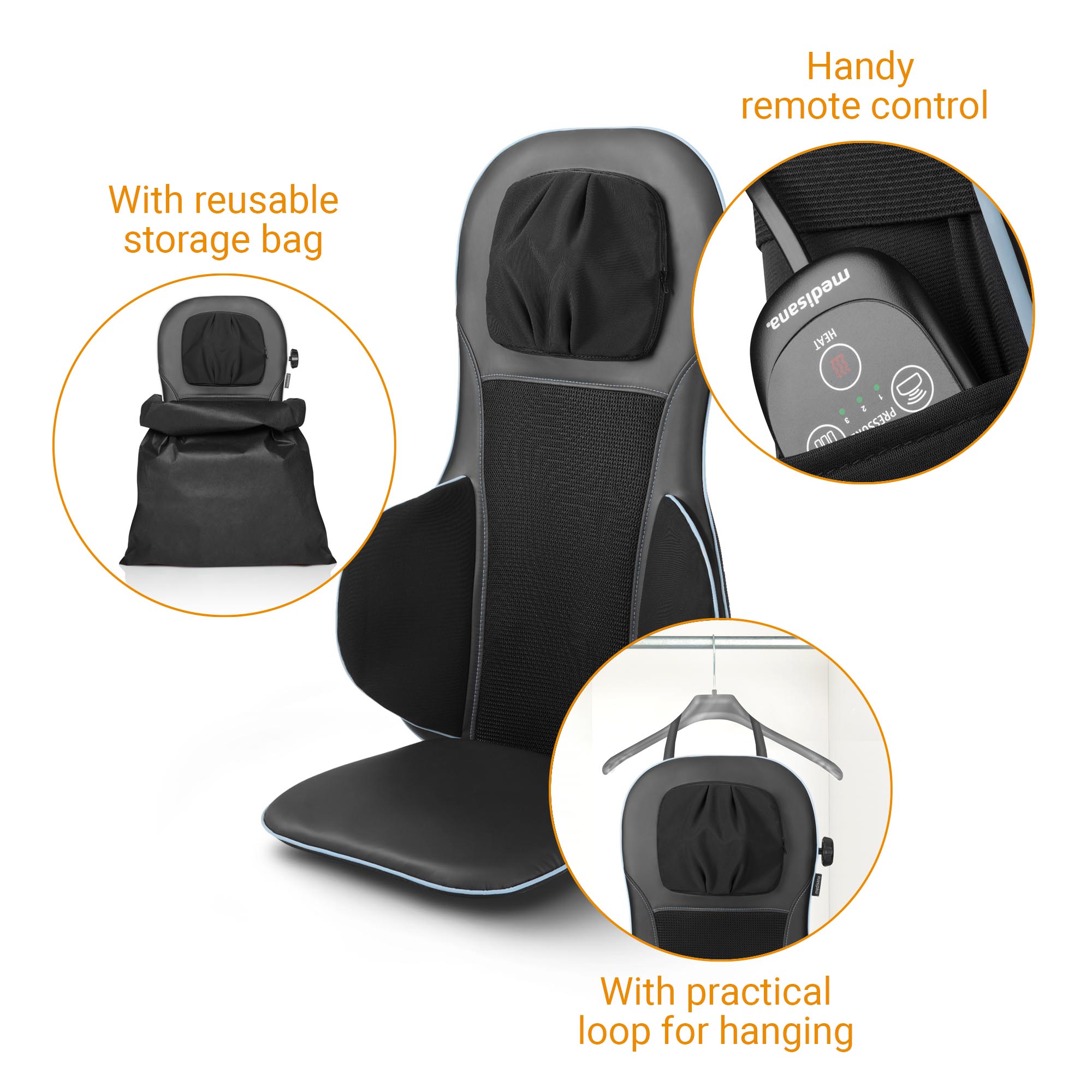 MC 825| Shiatsu Acupressure Massage Seat Pad