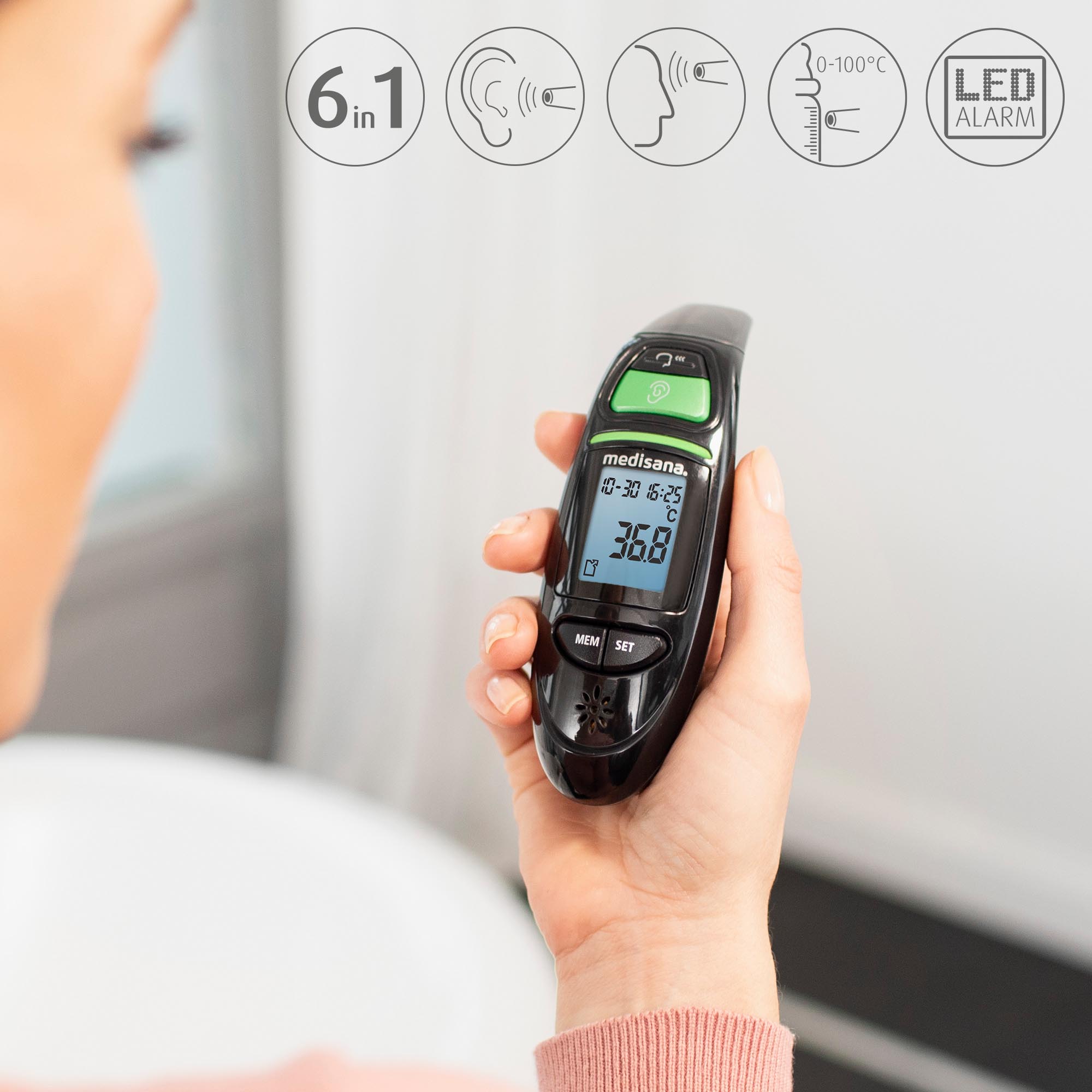 d1a398ded6c0801dc26231355a58ed6d TM 750 | Infrarot-Multifunktions-Thermometer