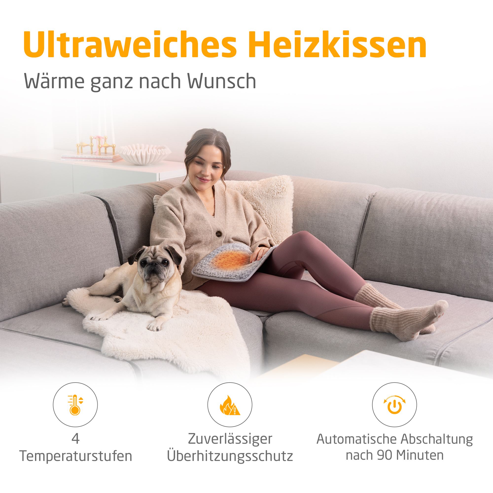 HP 516 | Heizkissen | hellgrau