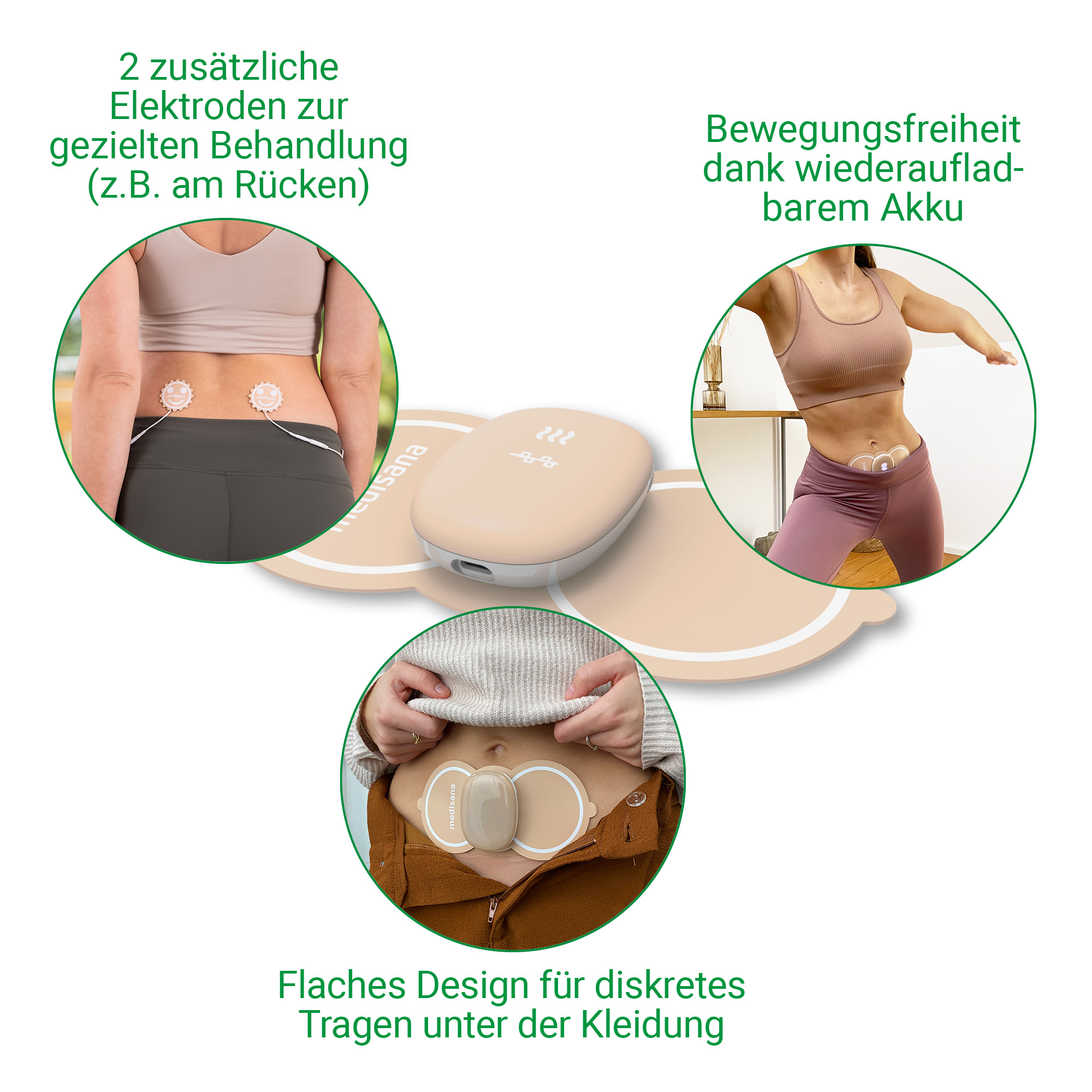 TT 250 | Menstruationsschmerz-Pad mit TENS & Wärme