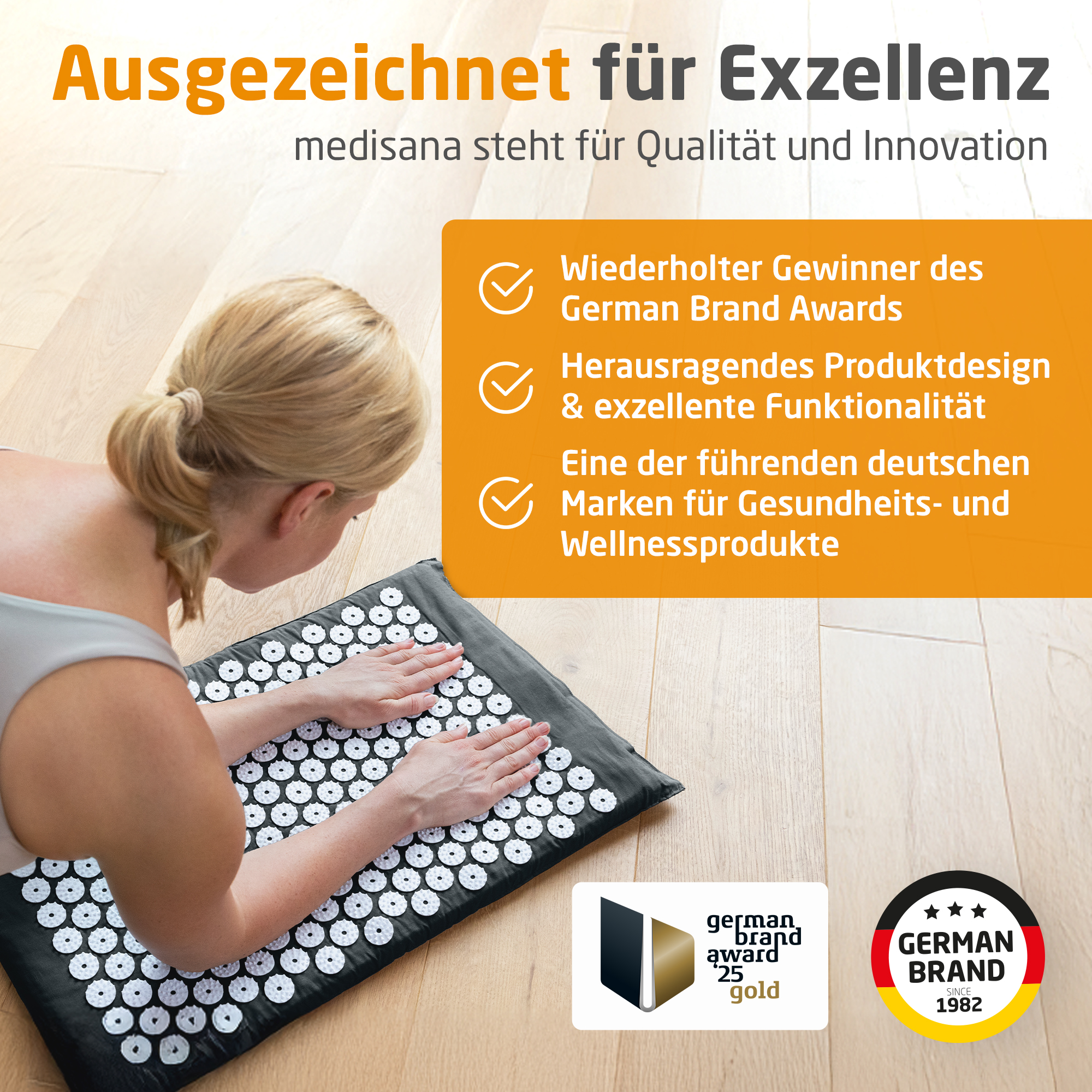 MM 100 | Akupressurmatte mit Wärme