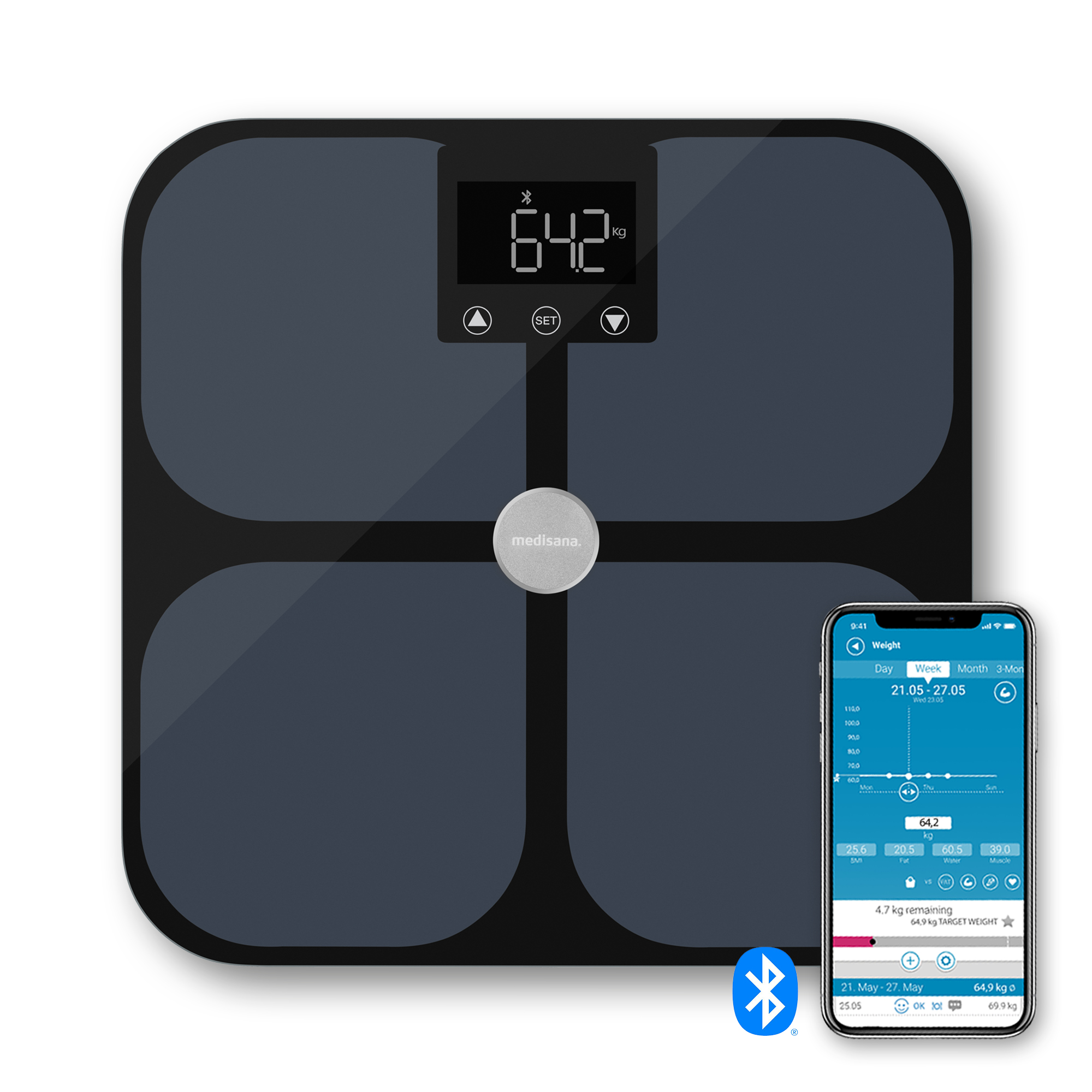 BS 650 connect | Wifi & Bluetooth Körperanalysewaage