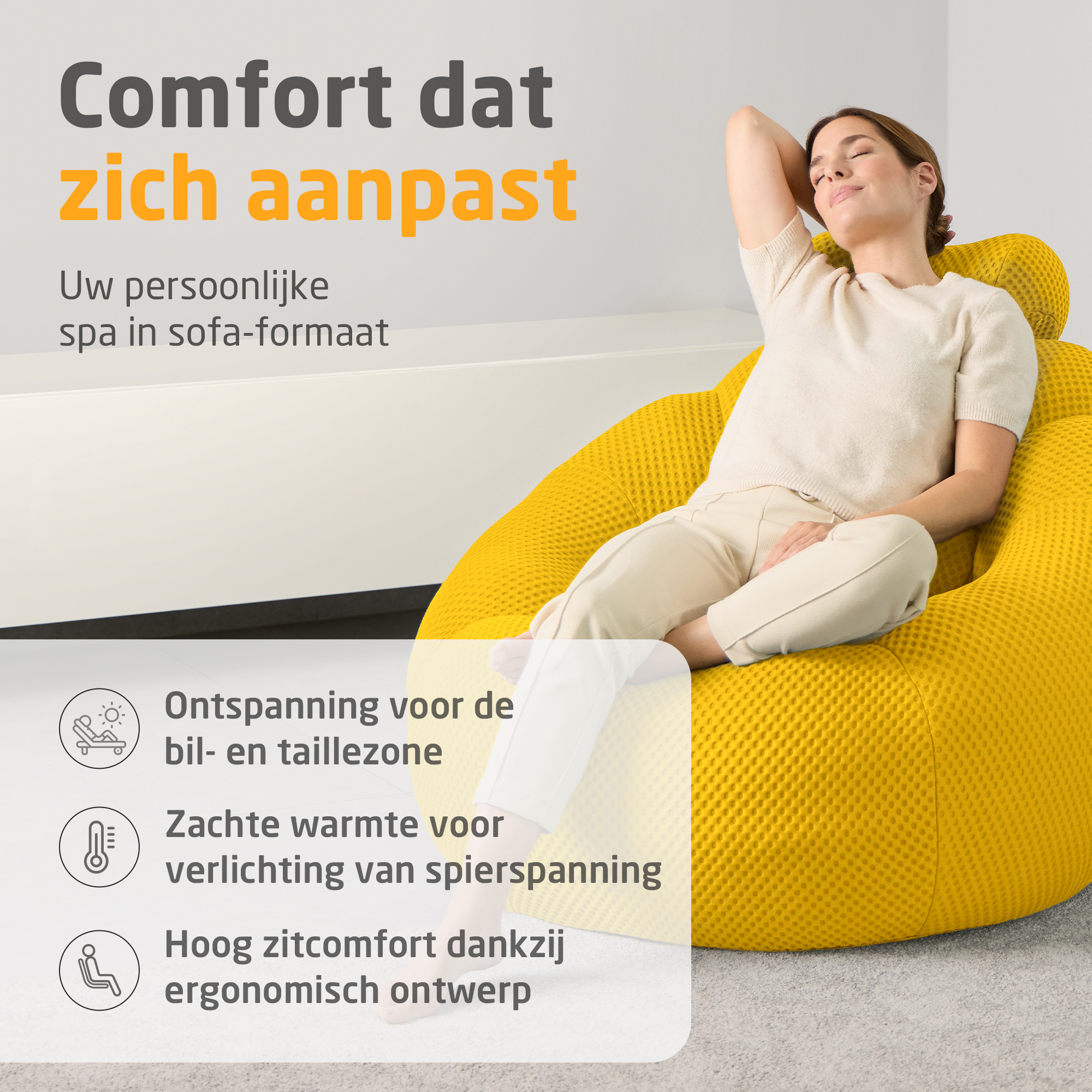 medisana RS 200 Bubble sofa - orange