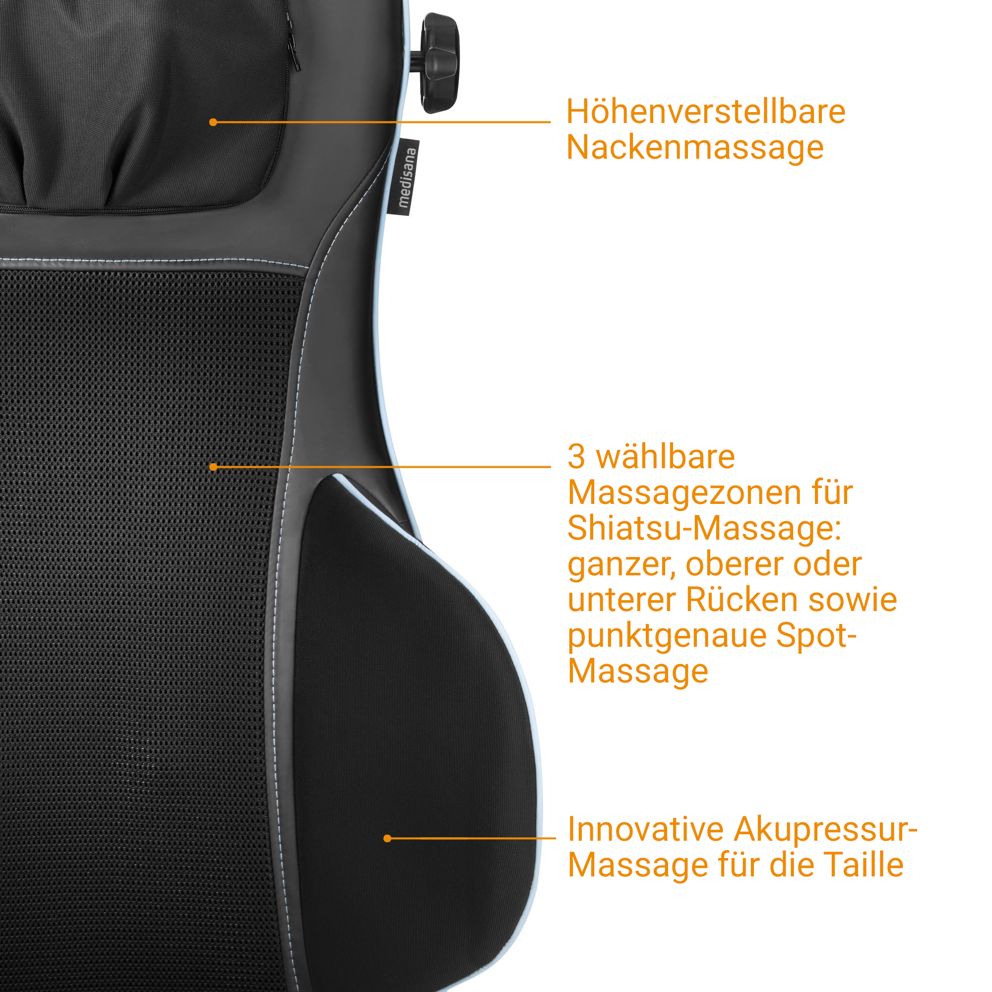 MC 825| Shiatsu-Akupressur-Massagesitzauflage