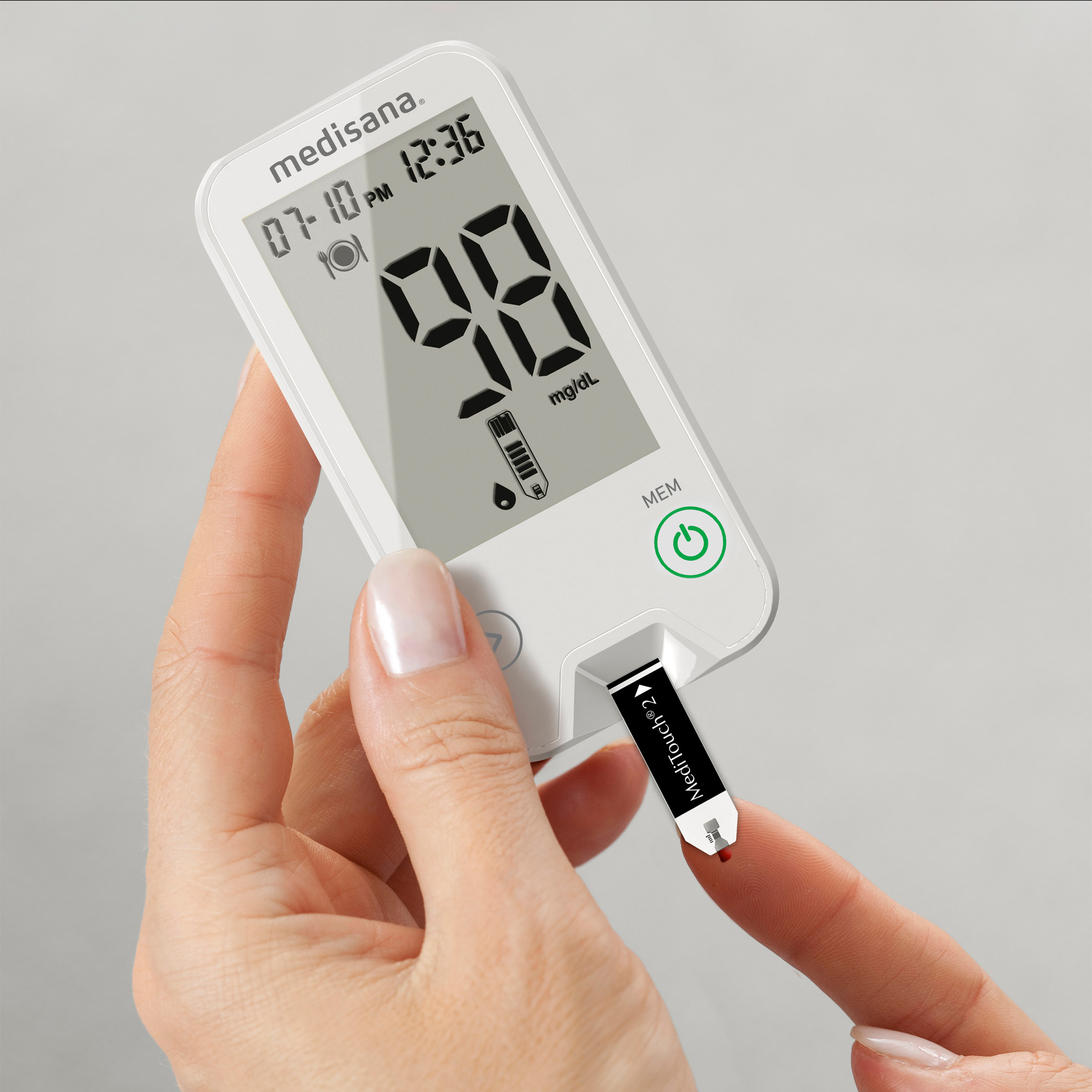 medisana Blutzuckermessgerät mg/dl MediTouch 2