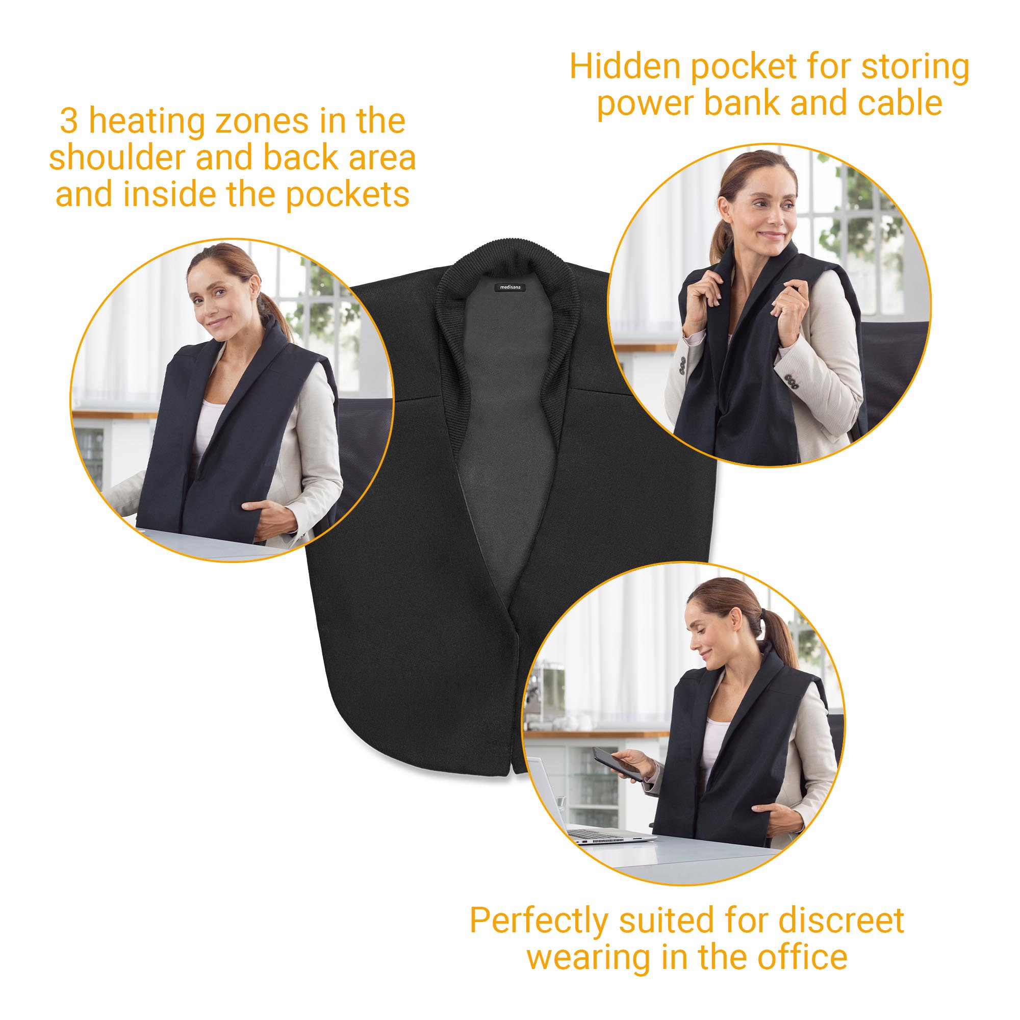 medisana OL 150 warming cape - long version