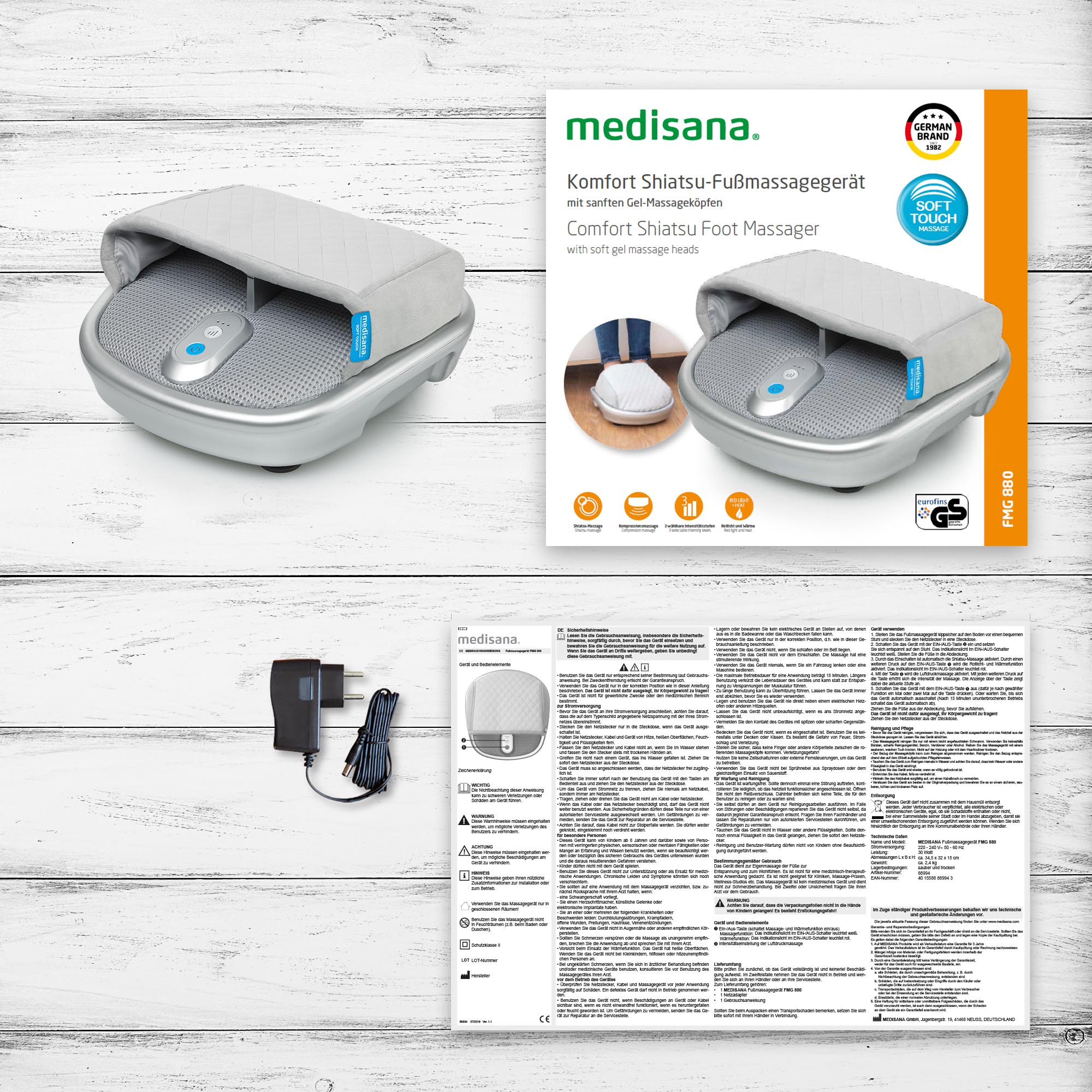 FMG 880 | Gel-Shiatsu Foot Massager
