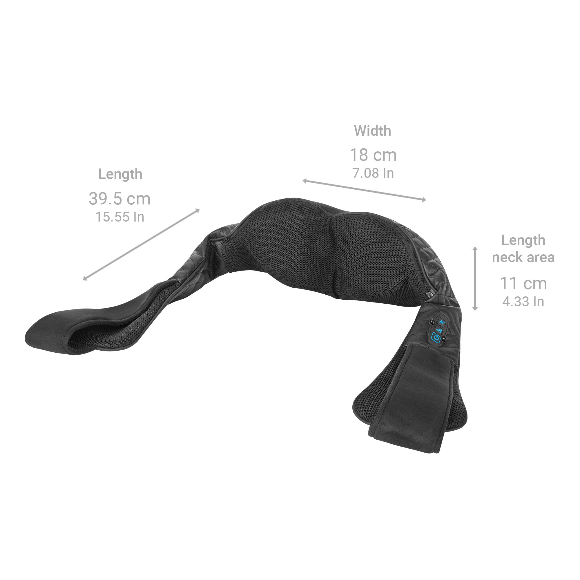 024a3ae156c27c97f8182c9766f8544d NMG 850 schwarz | Gel-Shiatsu-Nackenmassagegerät