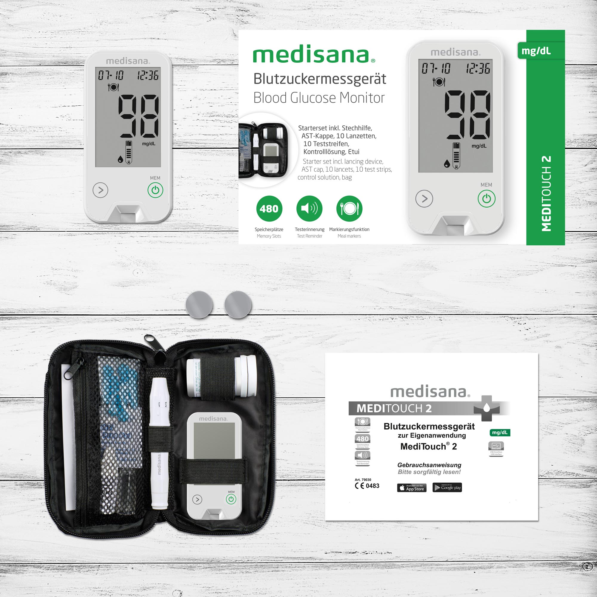 MediTouch 2 mg/dL | Blood Glucose Meter