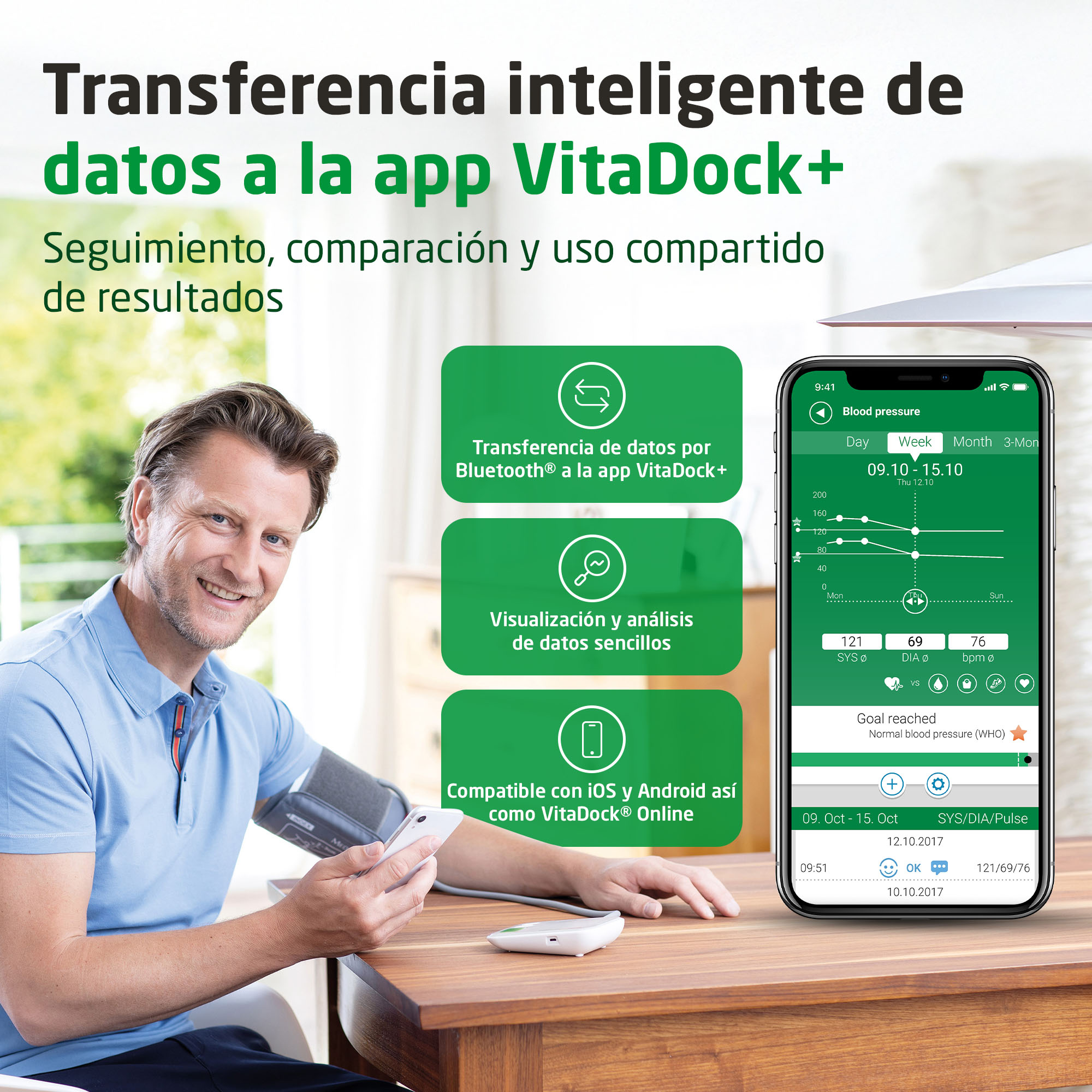 medisana BU 572 connect Oberarm-Blutdruckmessgerät