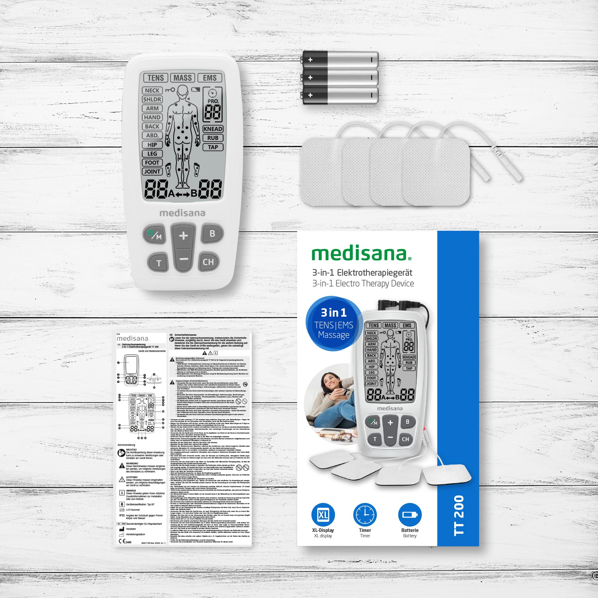 TT 200 | 3-in-1 electrotherapy device