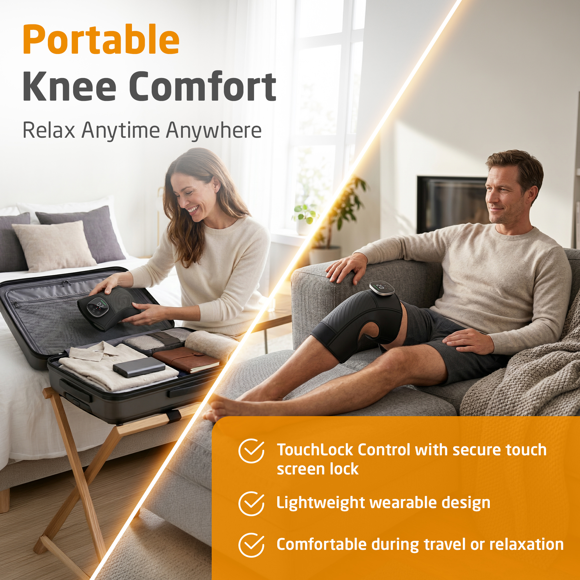 Cordless Vibrating Knee Massager | KM 100