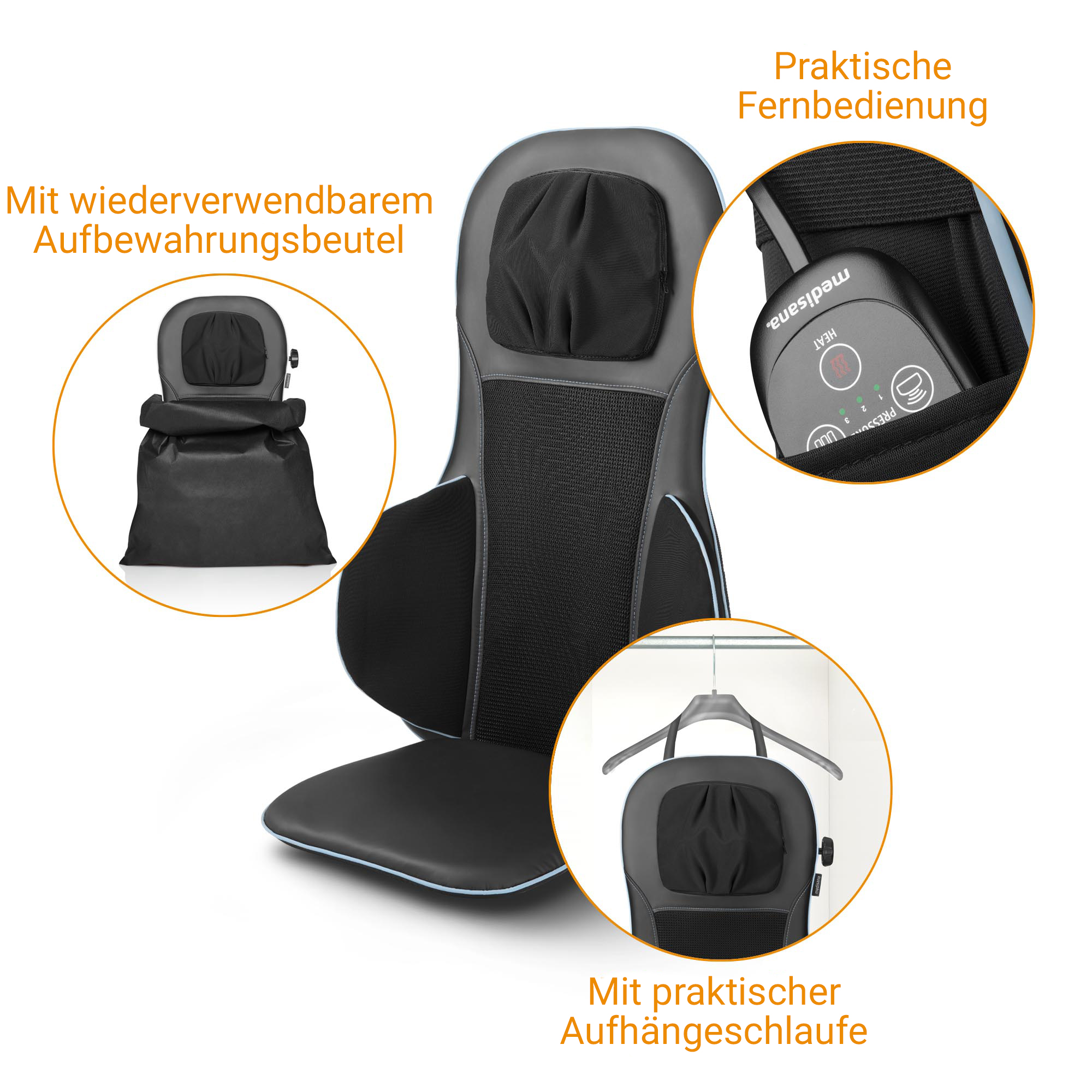 MC 825| Shiatsu-Akupressur-Massagesitzauflage