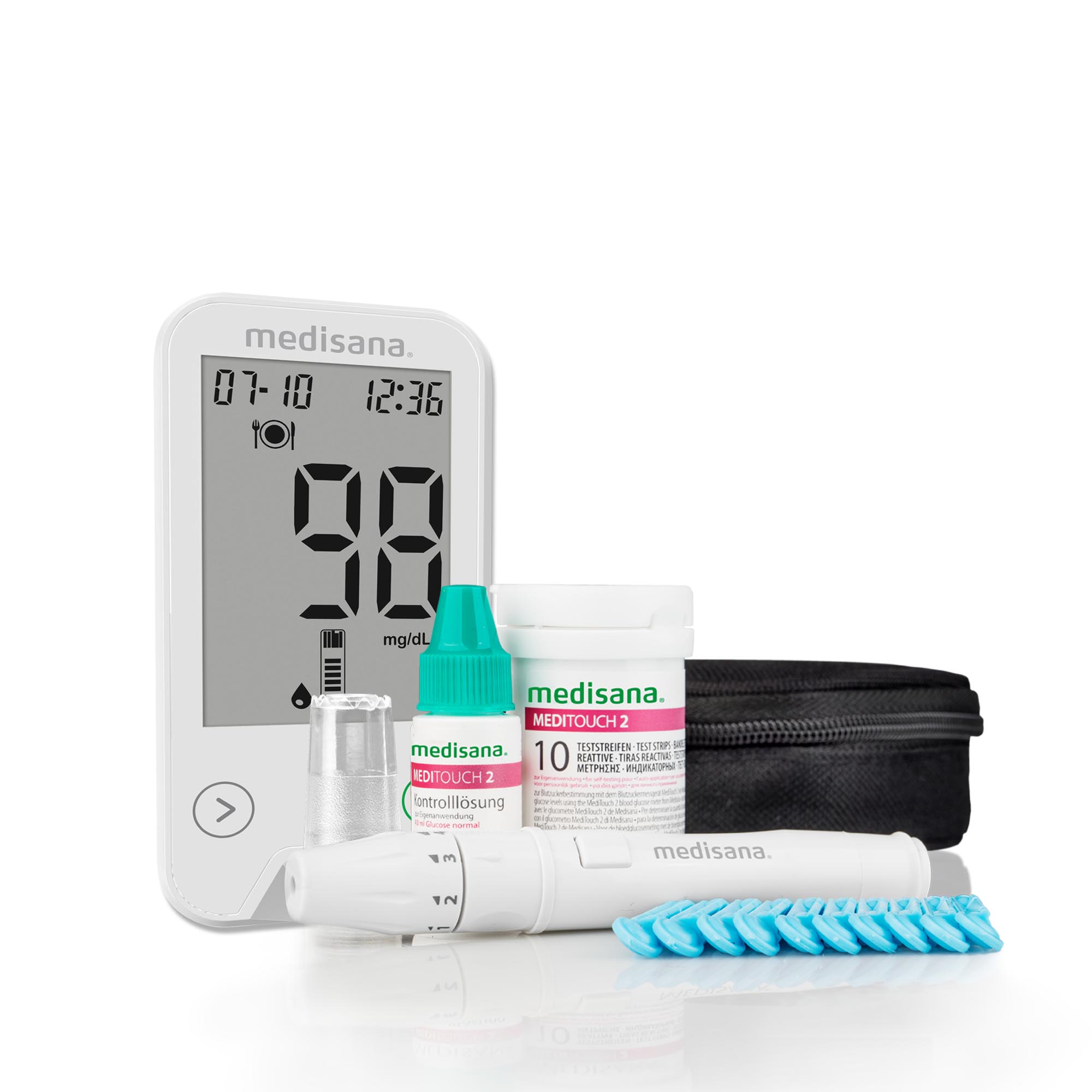medisana Blutzuckermessgerät mg/dl MediTouch 2