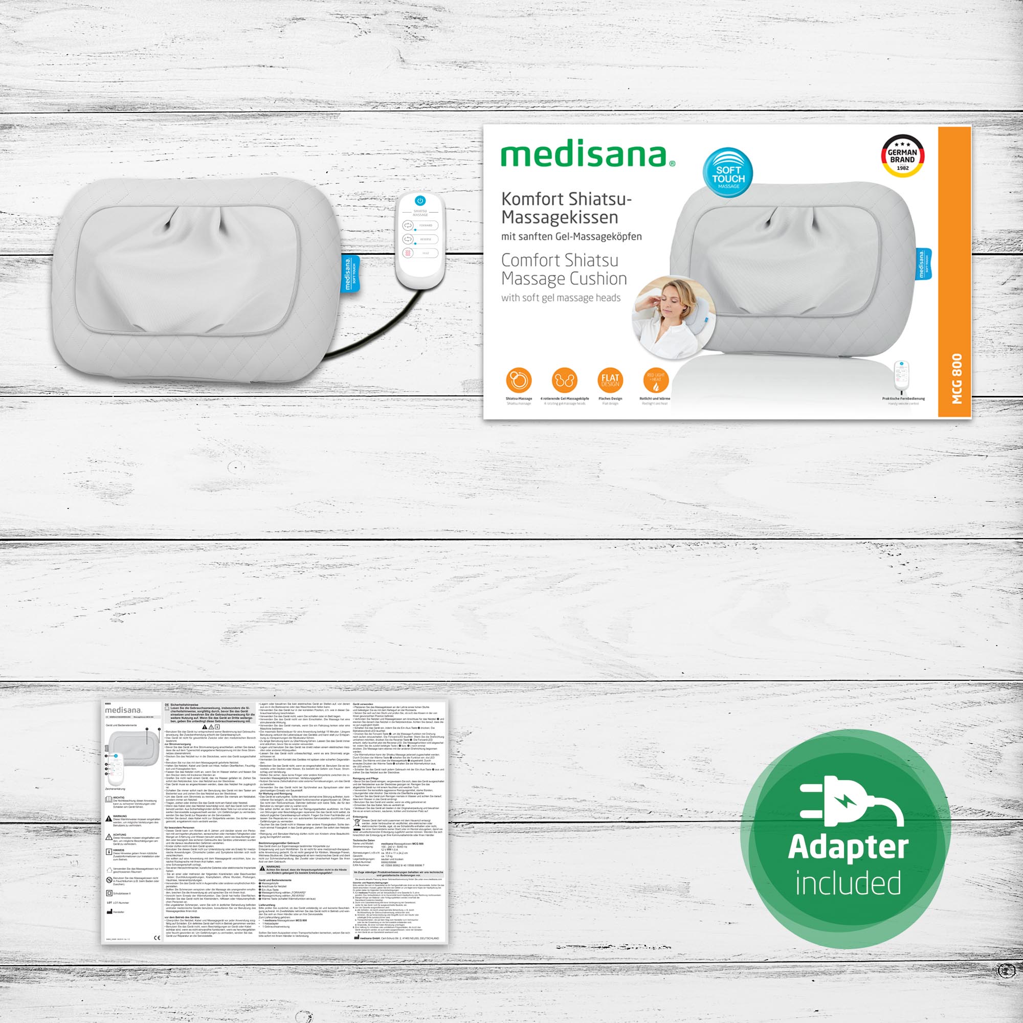 a226beffe0983ba5a86ae7ca33a66cc9 MCG 800 grau | Gel Shiatsu-Massagekissen